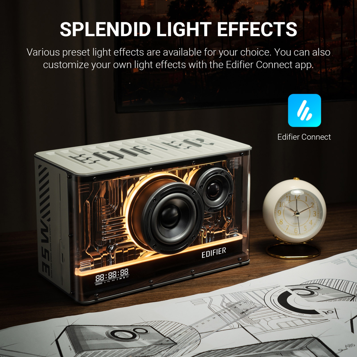 Edifier QD35 Tabletop Bluetooth Computer Speaker System - White