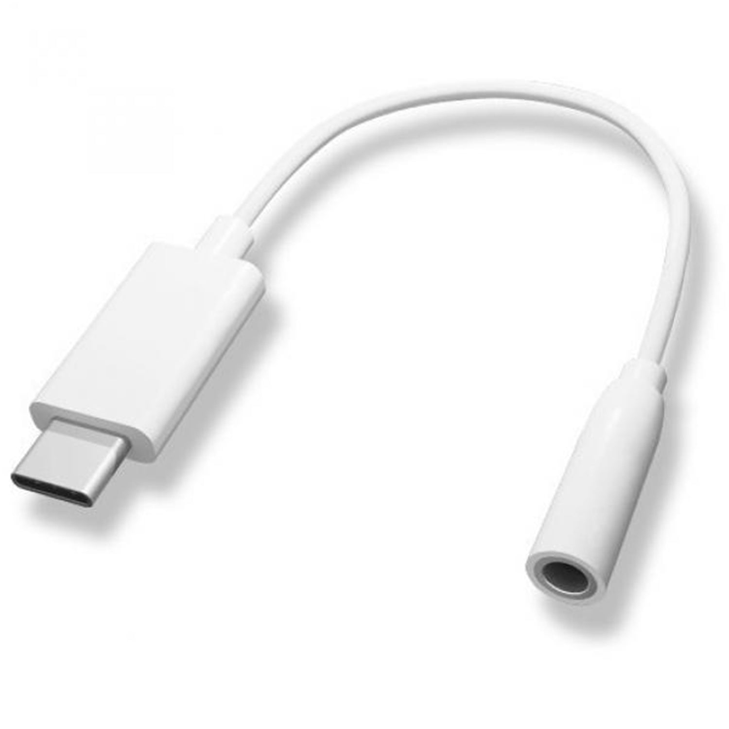 TechCraft - USB Type-C Male to 3.5mm Female Adapter, White