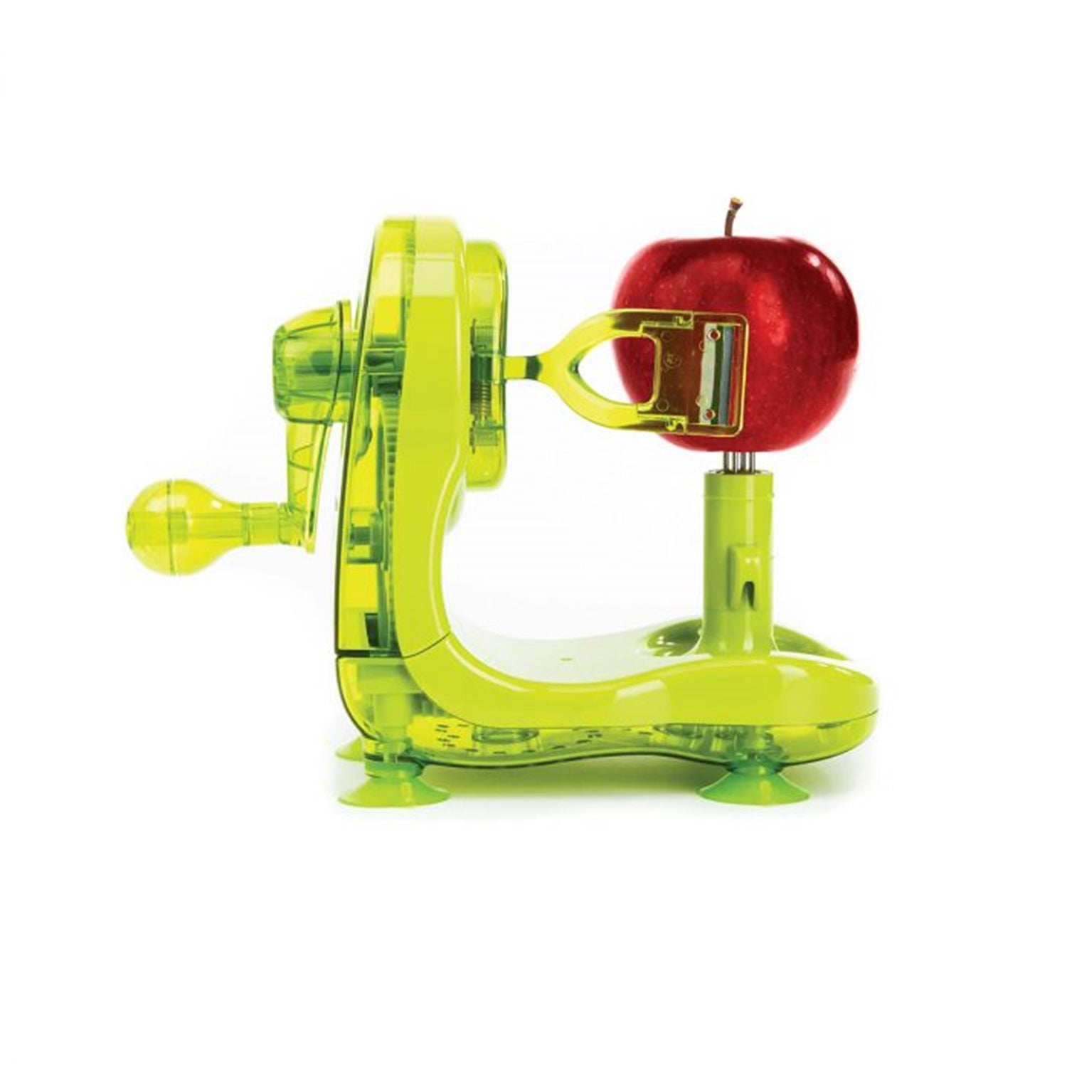 Starfrit - Éplucheur de Pomme Pro Peeler, Base à Succion Antidérapante, Vert