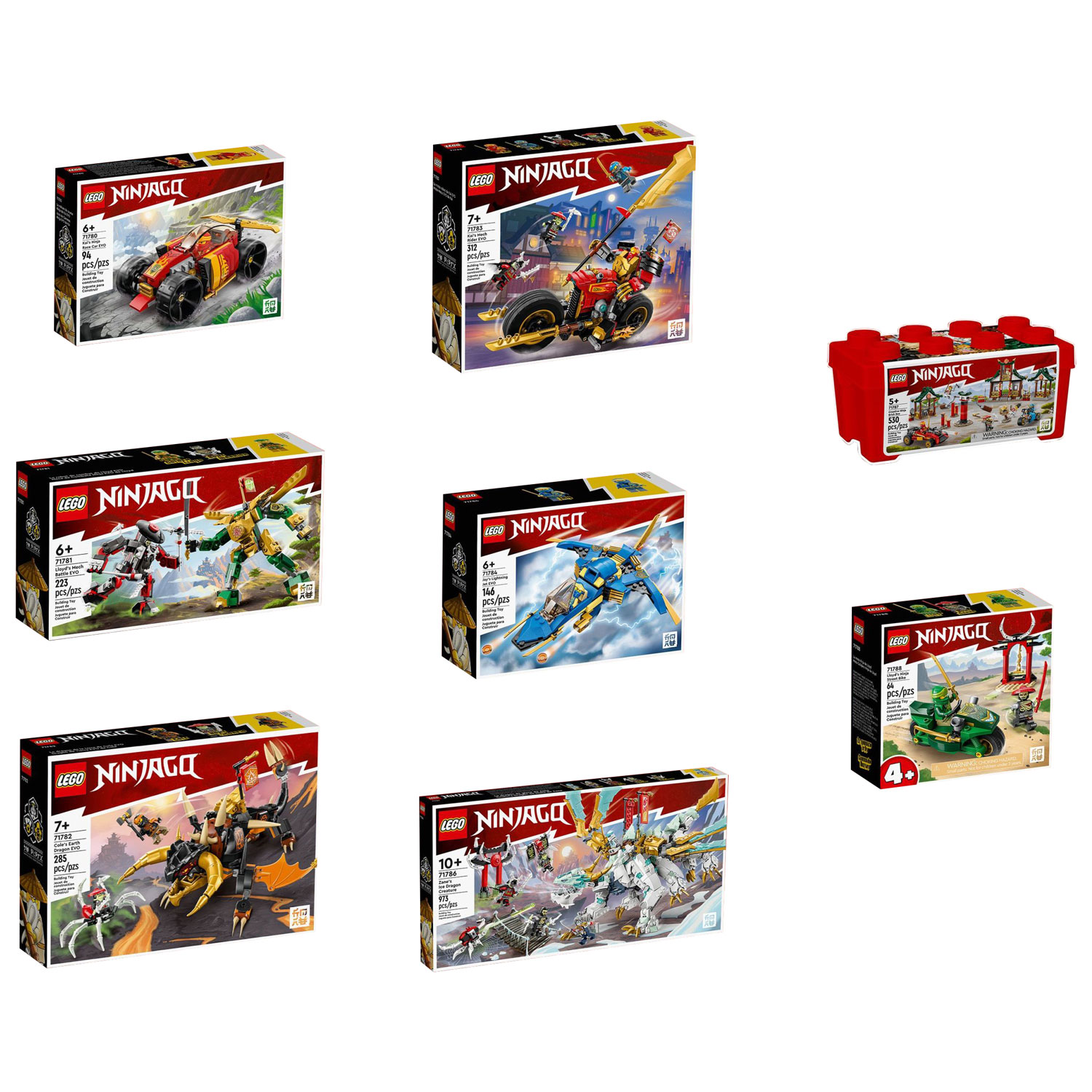 LEGO NINJAGO Jay’s Titan Mech 71785 Building Toy Set (794 Pieces)