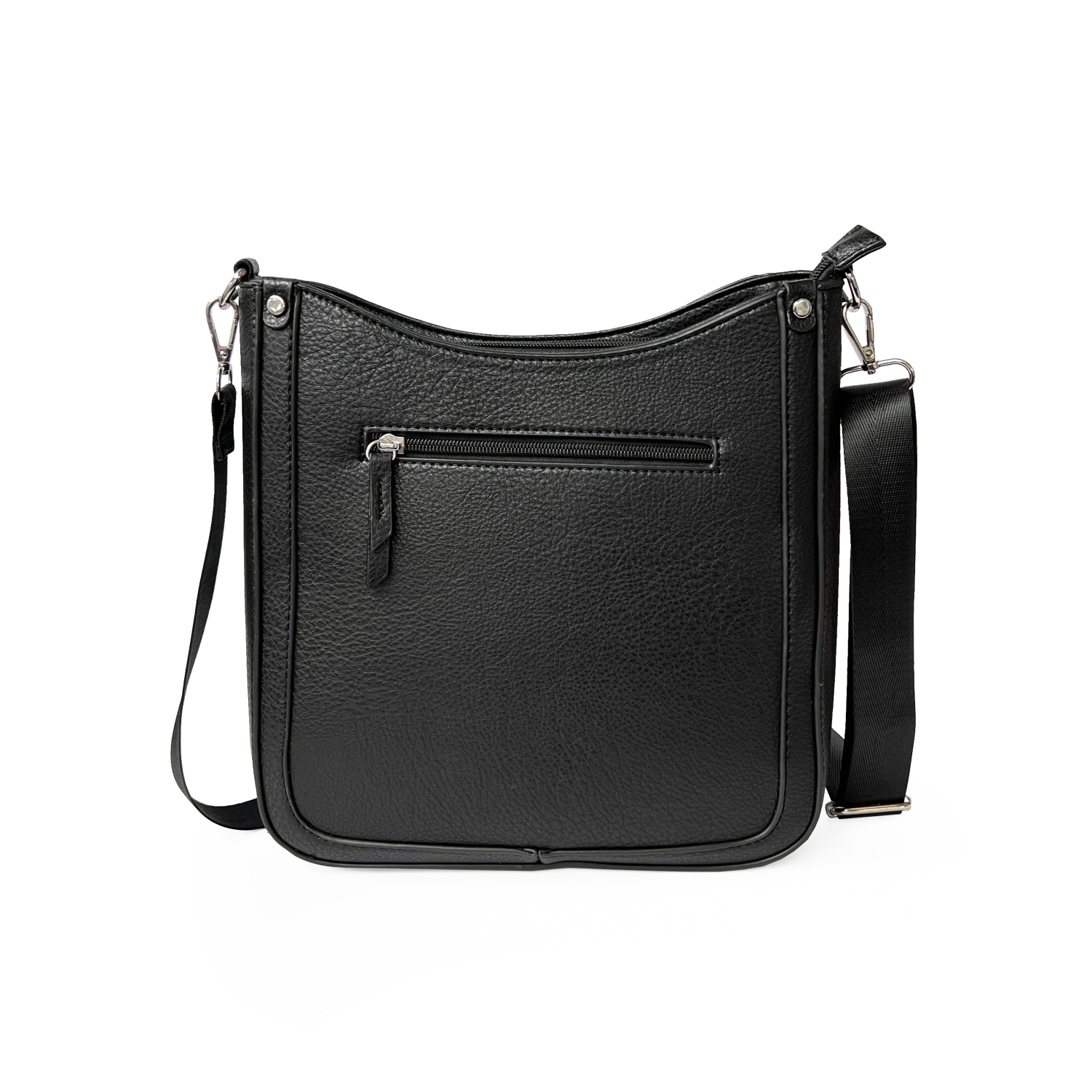 NICCI Crossbody Bag with Web Strap Black