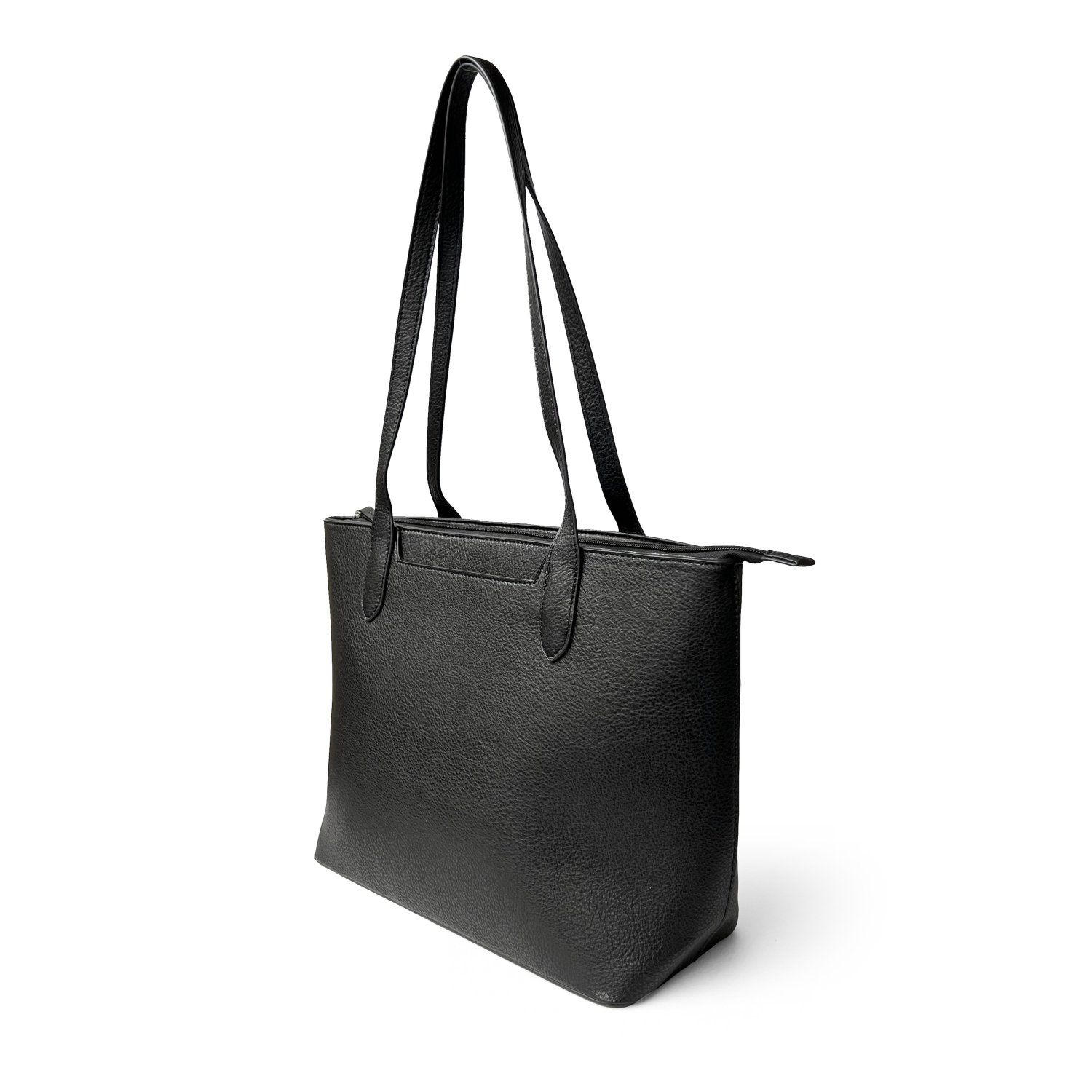 NICCI Tote Bag with Slit Pocket Black