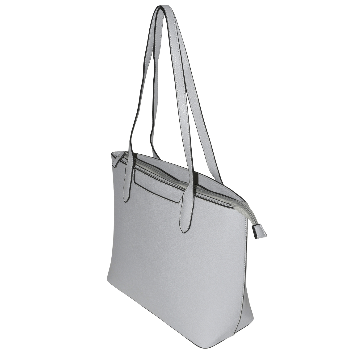 Sac fourre-tout gris de NICCI avec pochette éclairée