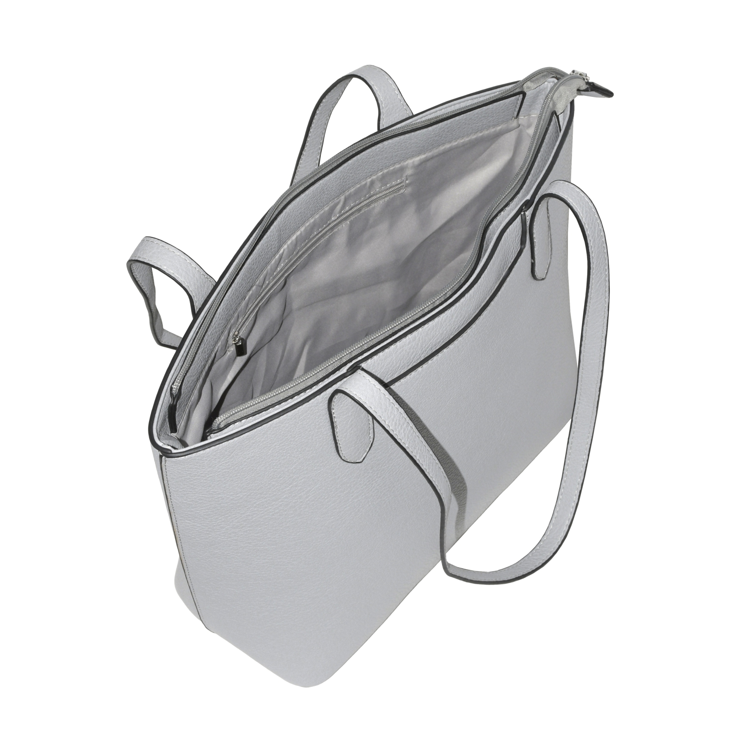 Sac fourre-tout gris de NICCI avec pochette éclairée