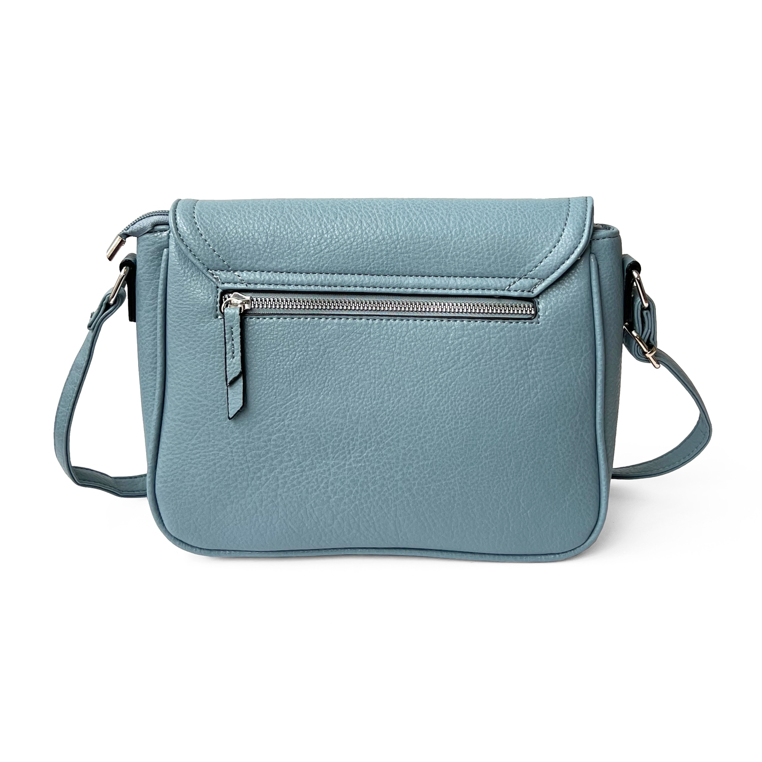 NICCI Crossbody Bag with Front Flap Powder Blue