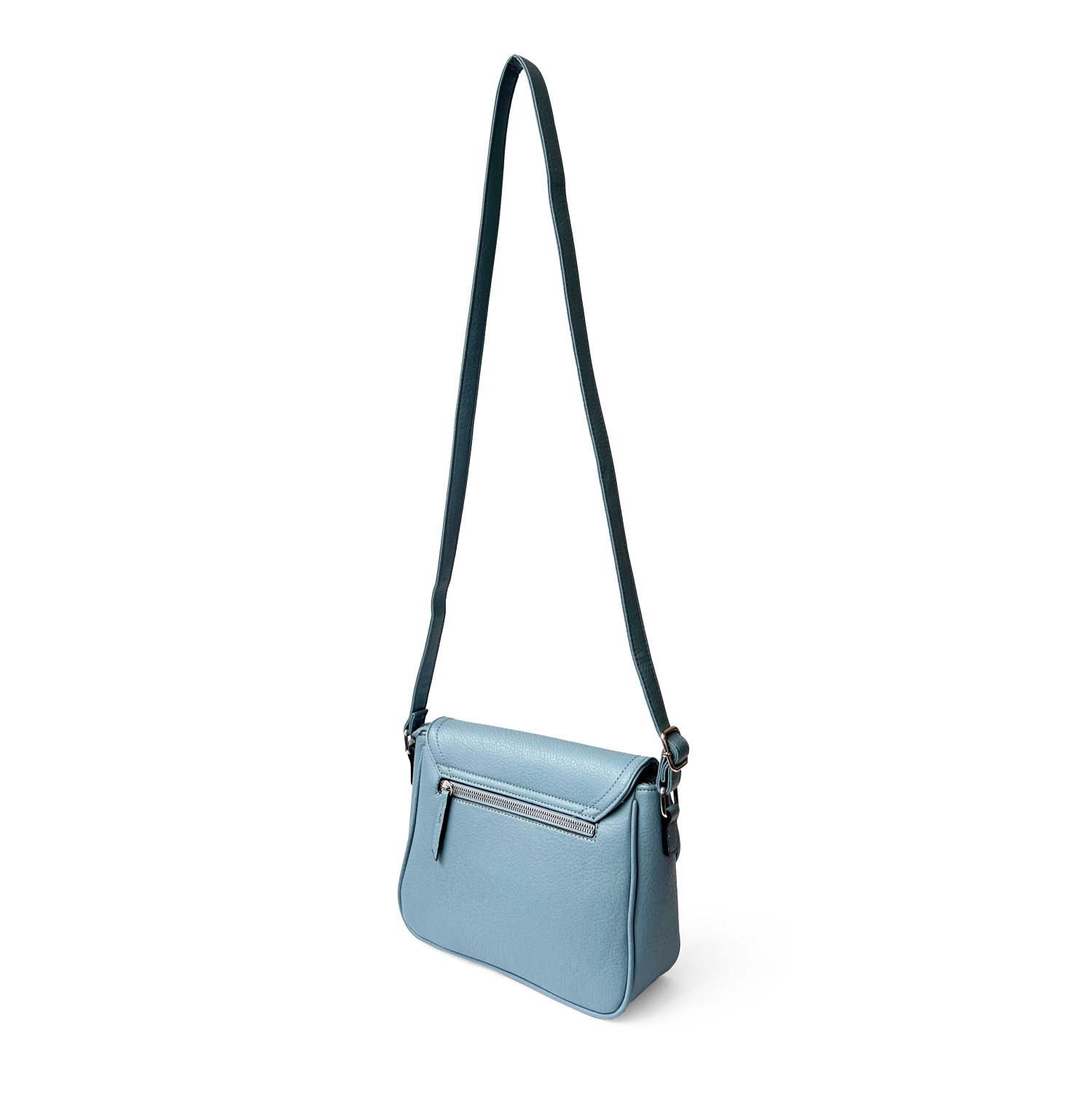 NICCI Crossbody Bag with Front Flap Powder Blue