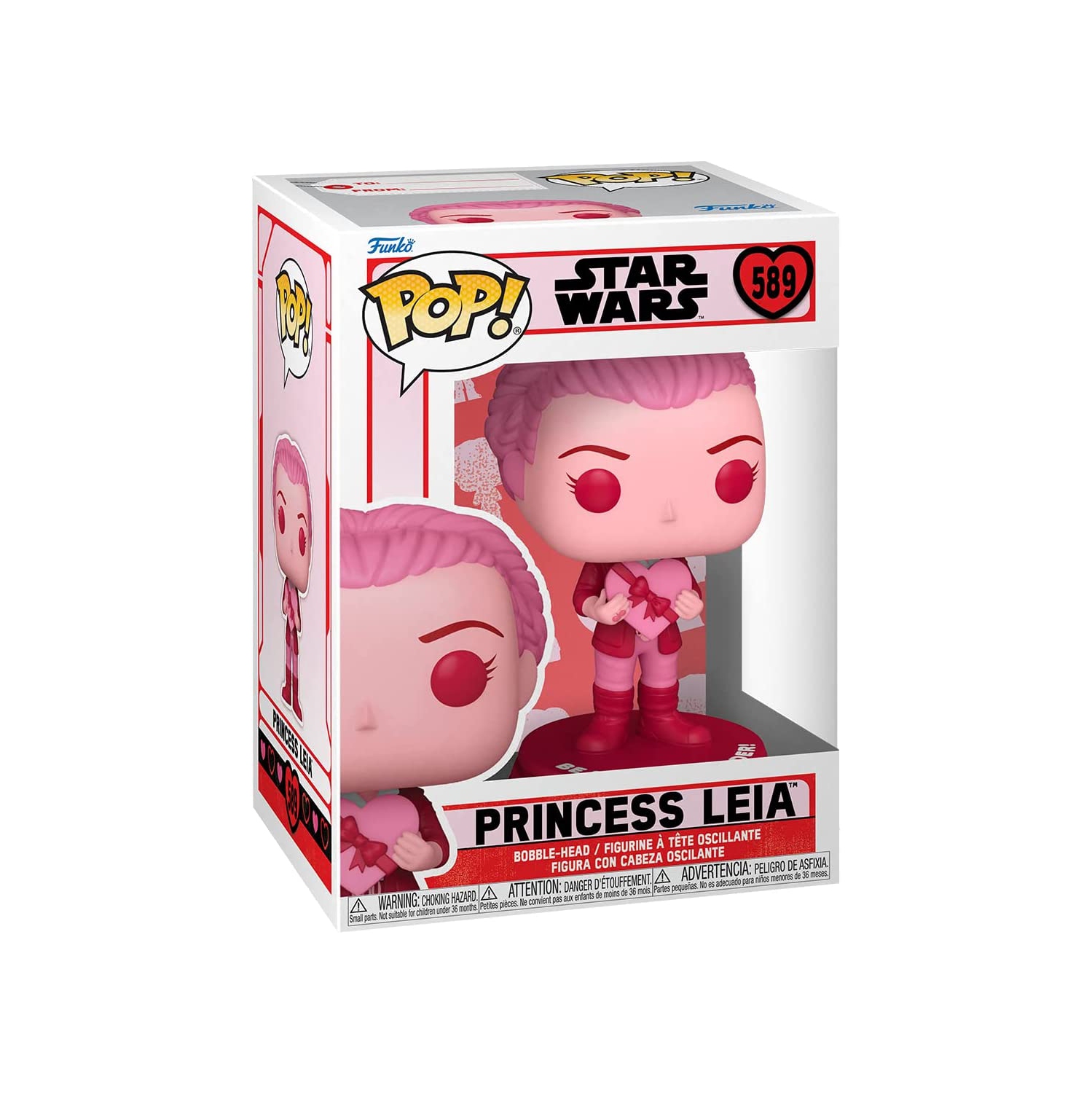 Pop Star Wars 3.75 Inch Action Figure - Valentines Princess Leia #589