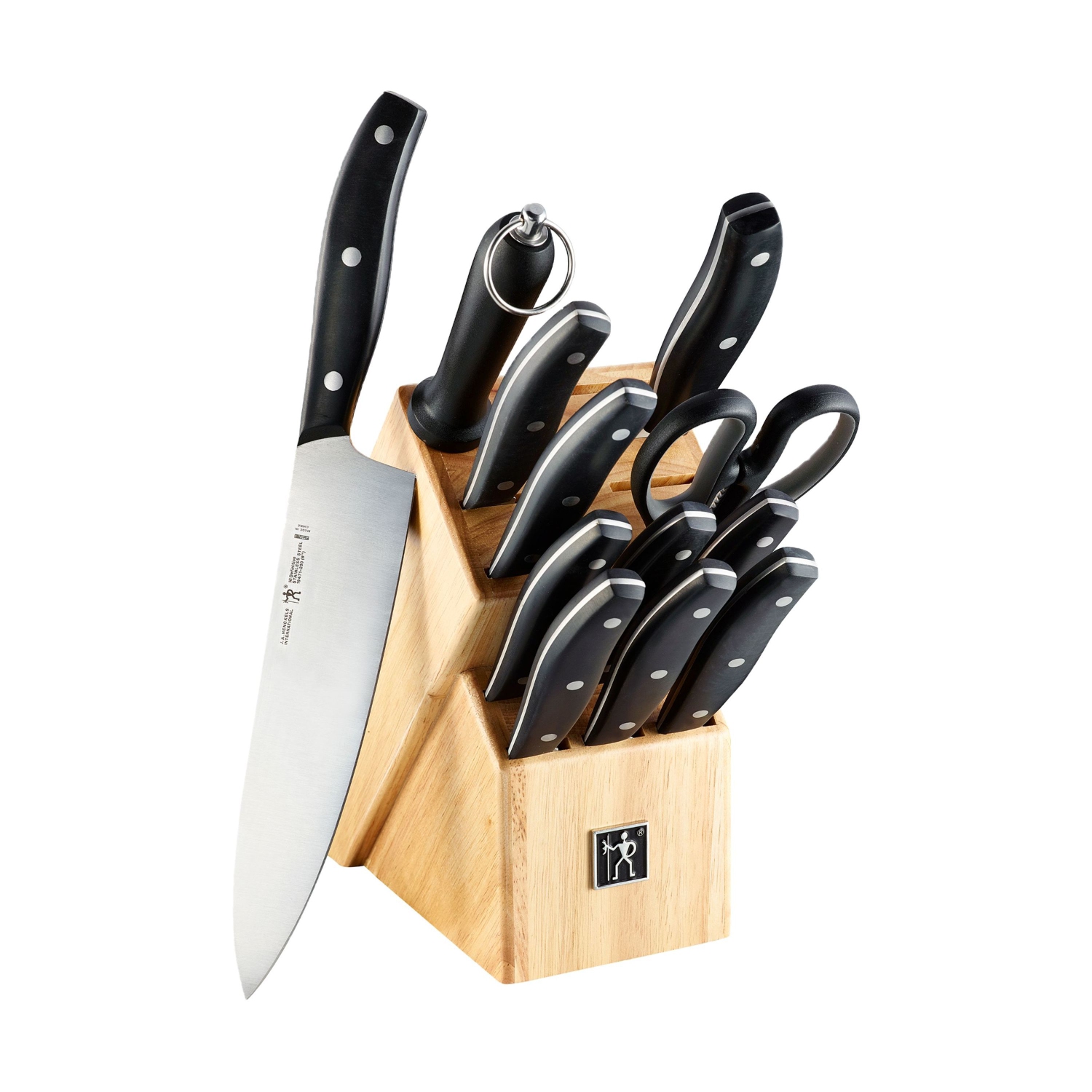 HENCKELS Definition 13 Piece Knife Block Set, Brown