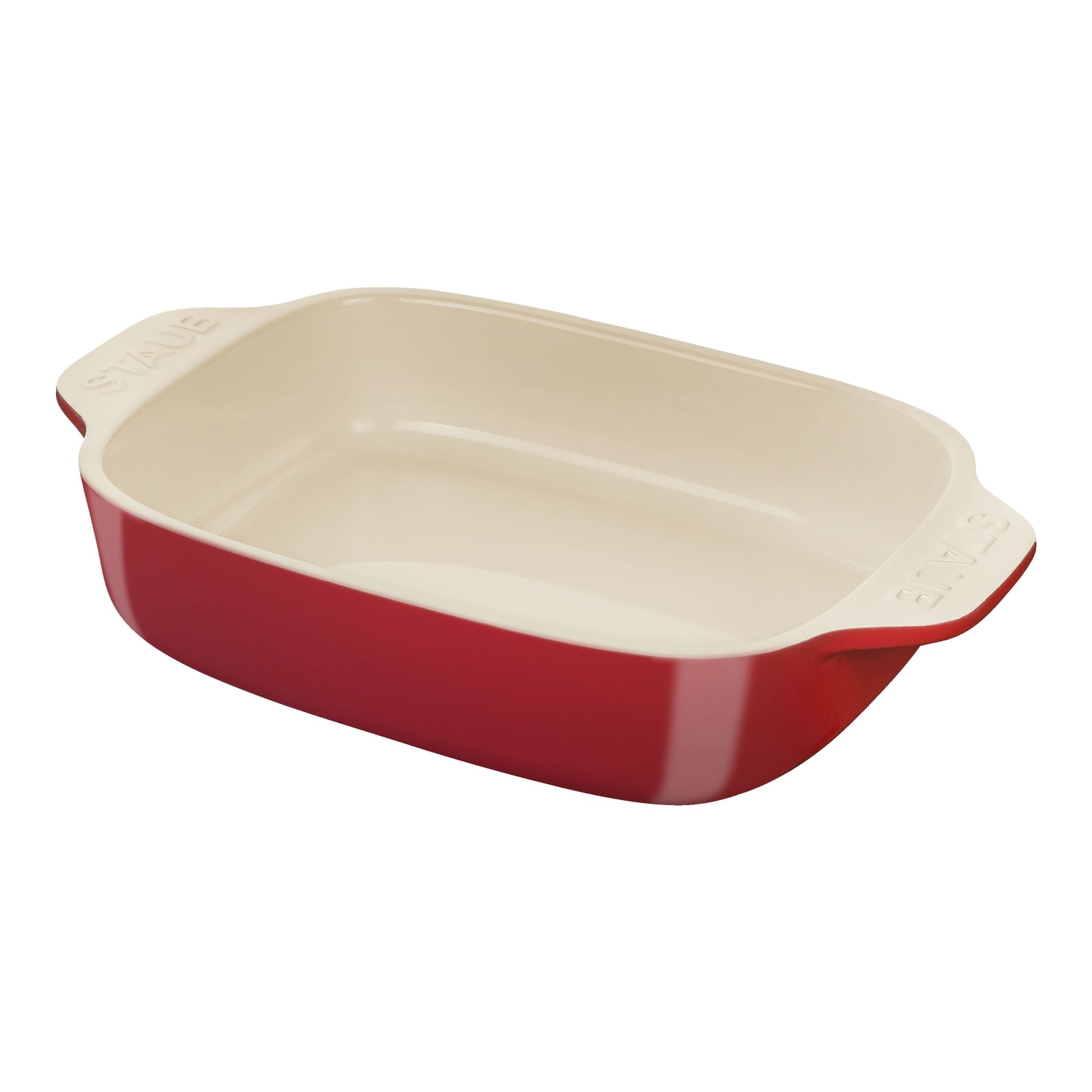STAUB – Plat de cuisson rectangulaire en céramique Ceramique 710&nbsp;ml, cerisier