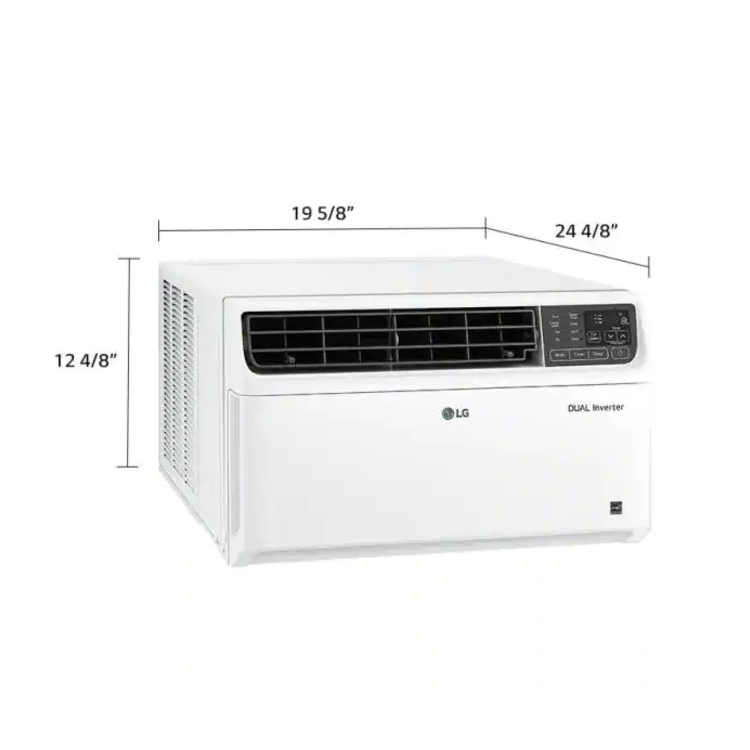LG 8000 BTU Dual Inverter Smart Window Air Climatiner, refroidisse 350 pieds carrés, ultra silencieux, 35% d'économies d'énergie, fonctionne a/