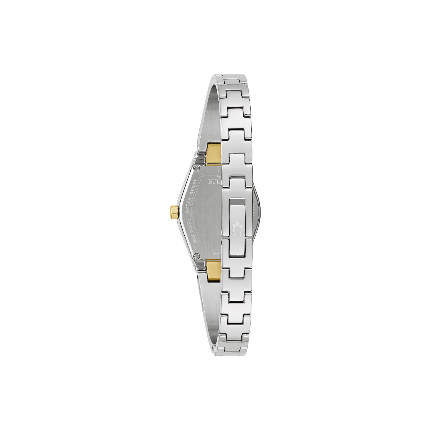 Bulova Ladies Gemini Quartz Watch 22.5mm Two-Tone Stainless Steel Case and Bangle with Blue Dial