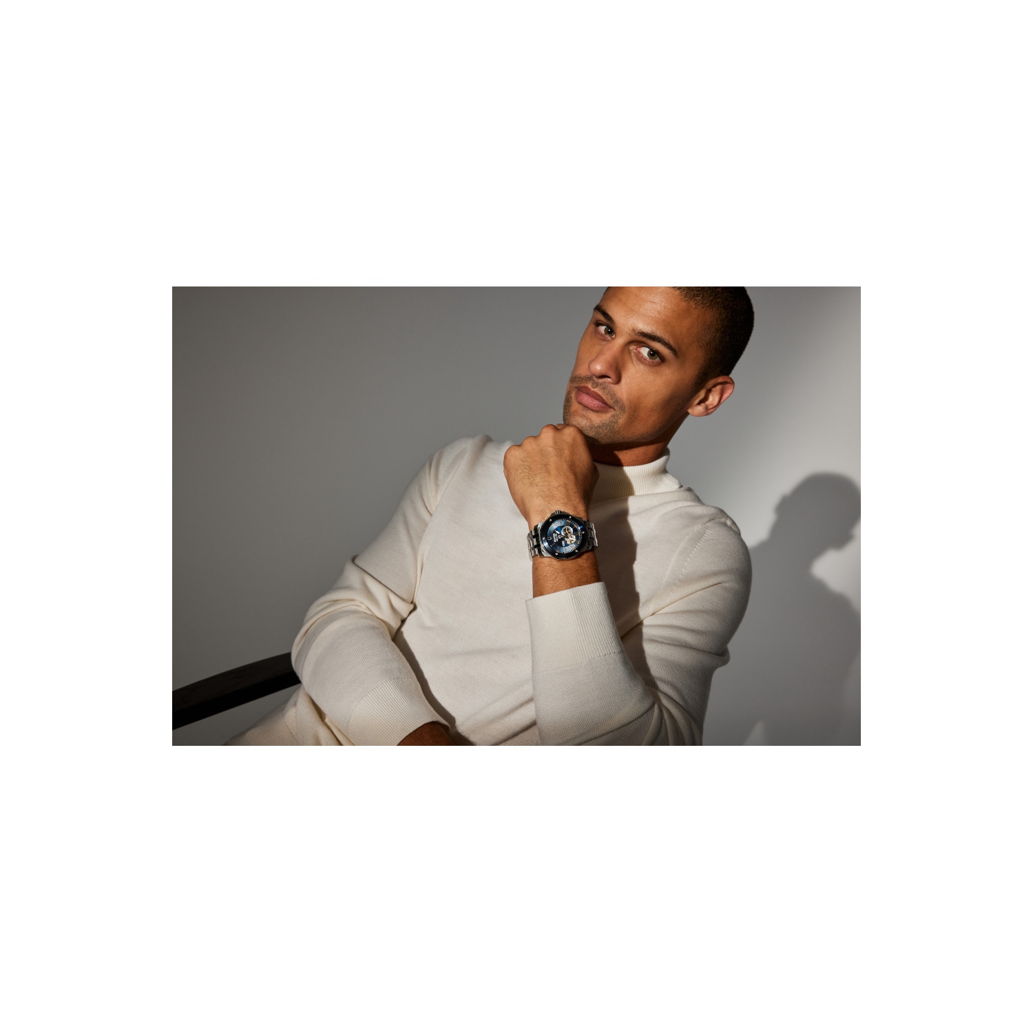 Bulova Mens Marine Star Automatic Watch 44mm Silver-Tone Stainless Steel Case and Bracelet with Blue Dial