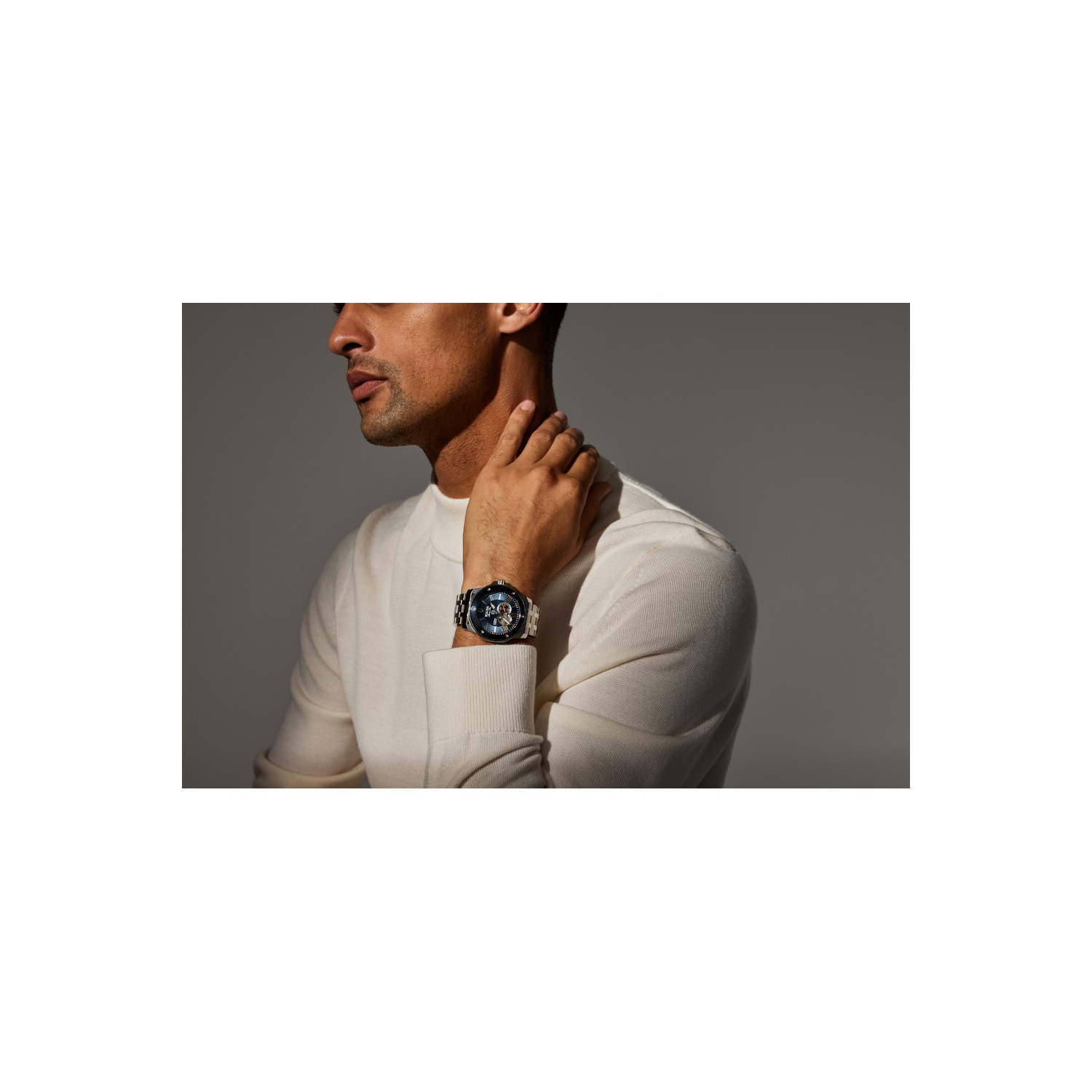 Bulova Mens Marine Star Automatic Watch 44mm Silver-Tone Stainless Steel Case and Bracelet with Blue Dial