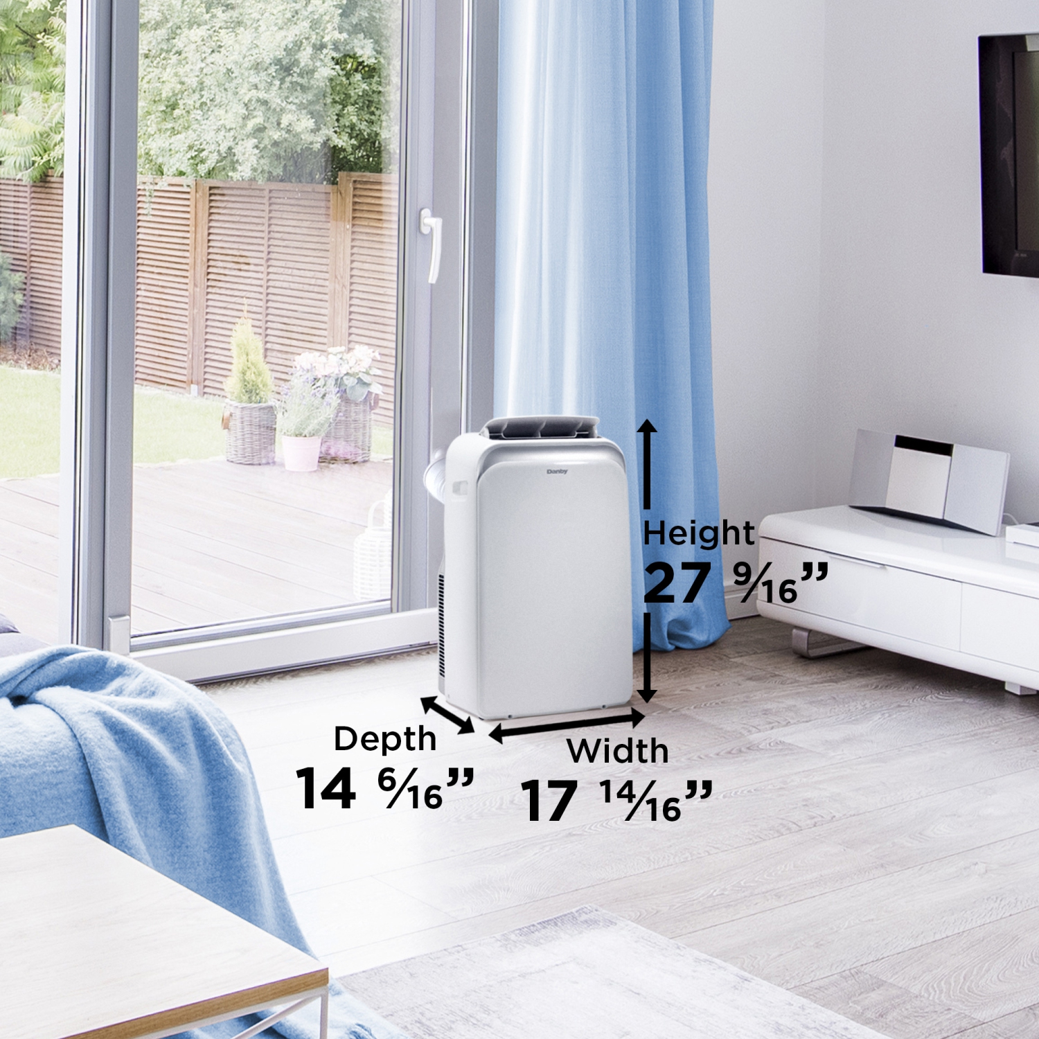 Climatiseur portable Danby DPA060B1WDB-RF 10000 BTU en Blanc