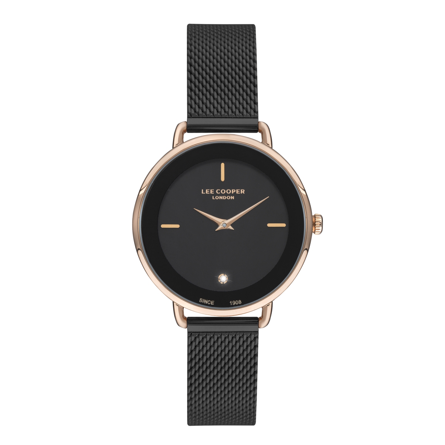Montre pour femmes LC07400.450 or rose avec cadran noir