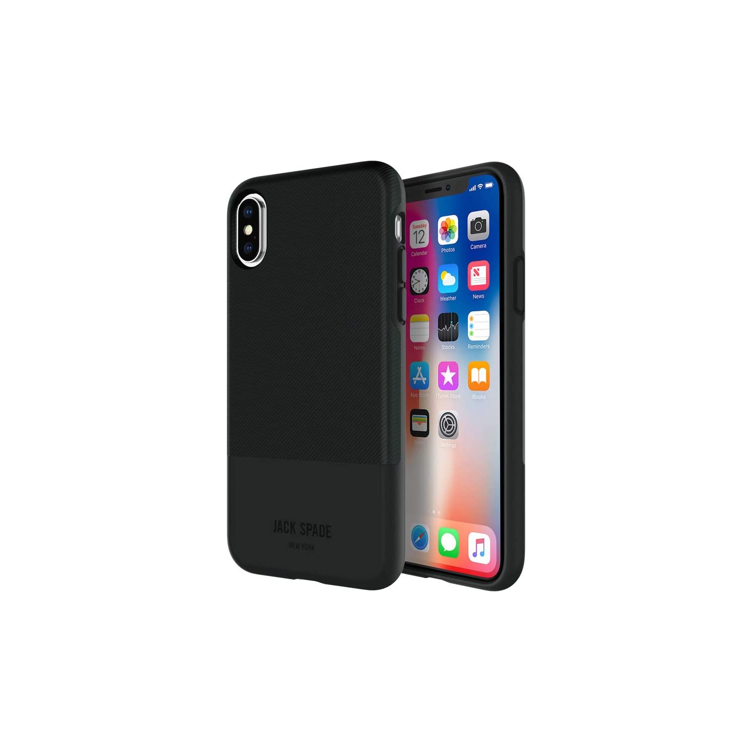 Case Jack Spade Twill Black iPhone X/XS
