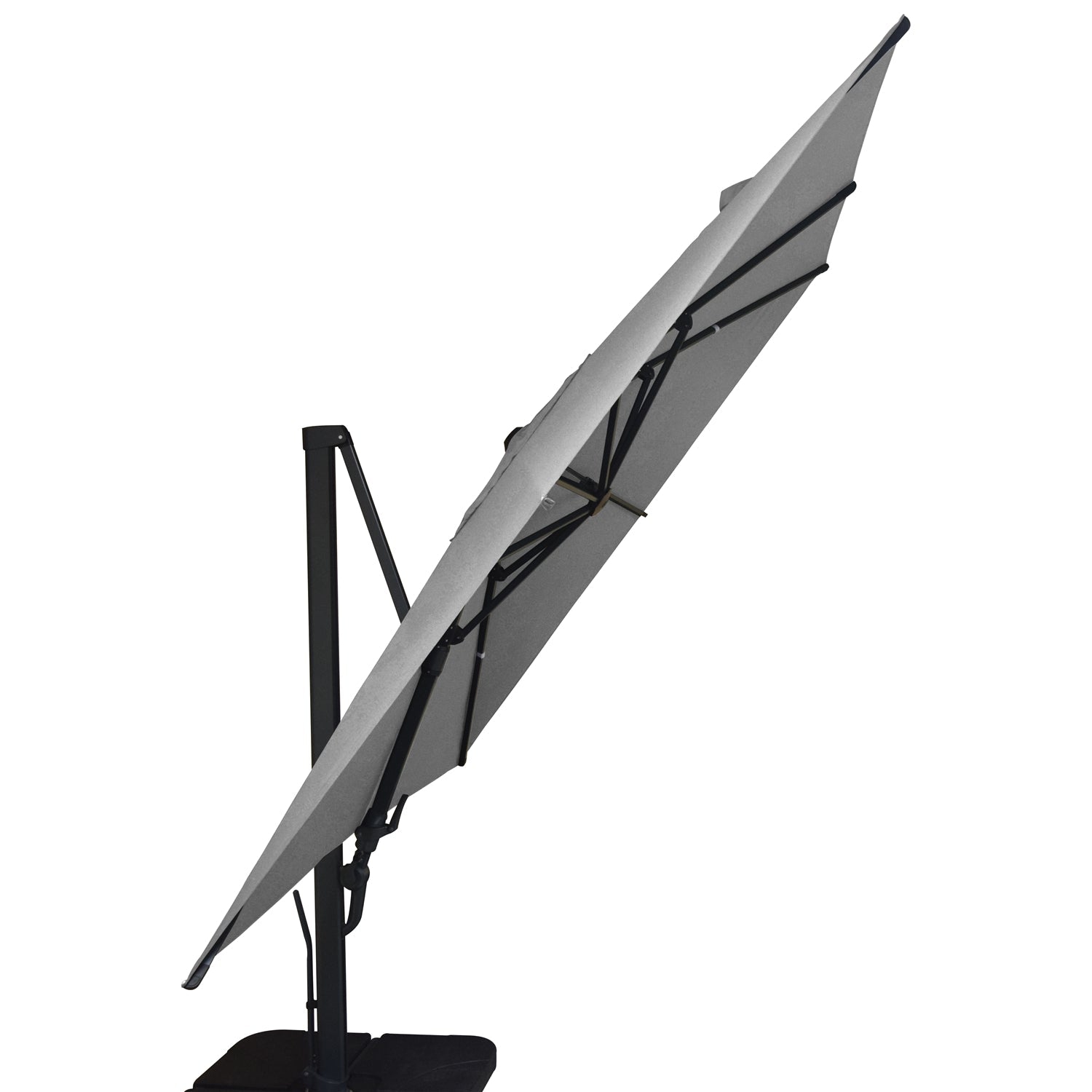 F. Corriveau International - Oasis Square Umbrella, 10' x 10', UV Resistant Fabric, Beige