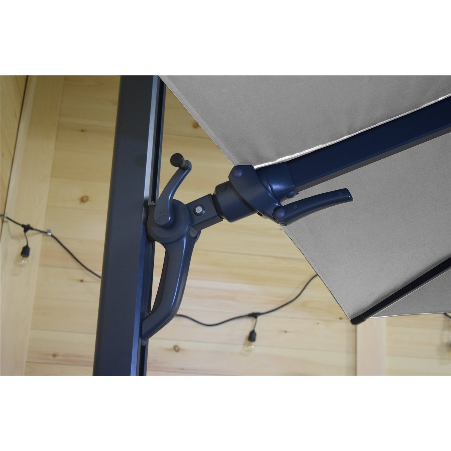 F. Corriveau International - Oasis Square Umbrella, 10' x 10', UV Resistant Fabric, Beige