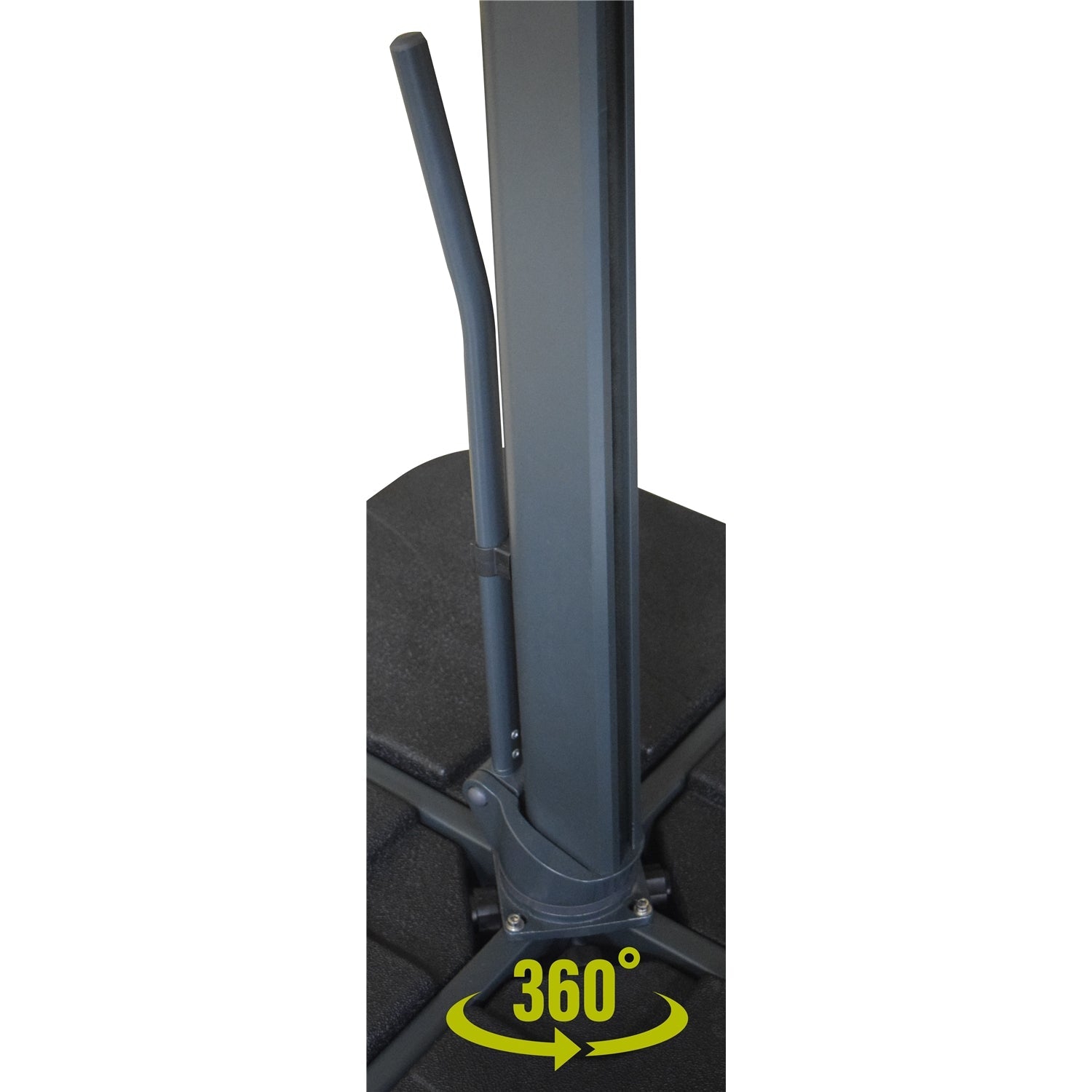 F. Corriveau International - Oasis Square Umbrella, 10' x 10', UV Resistant Fabric, Beige