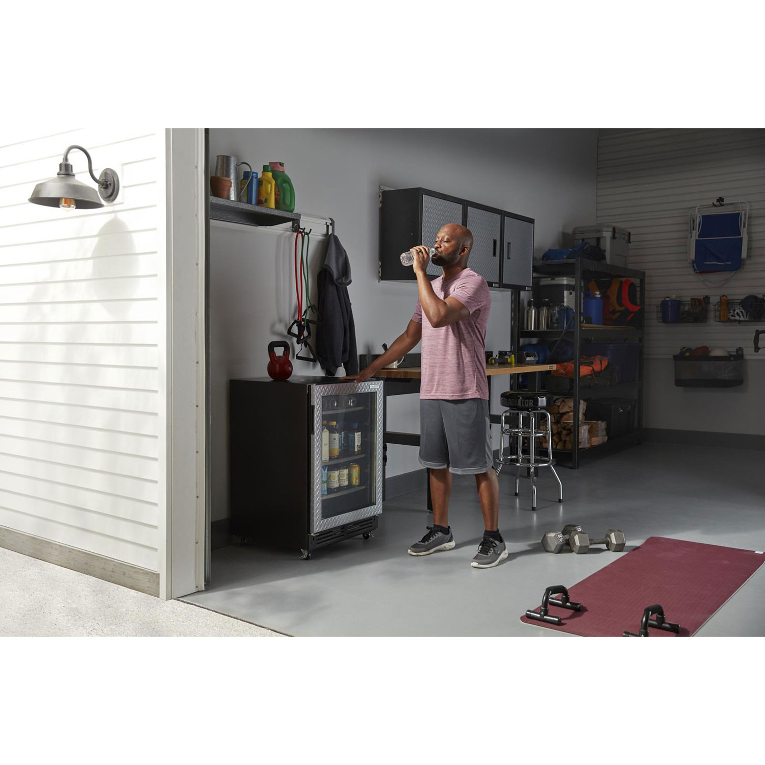 Établi de 72 po de large de Gladiator - Granite martelé