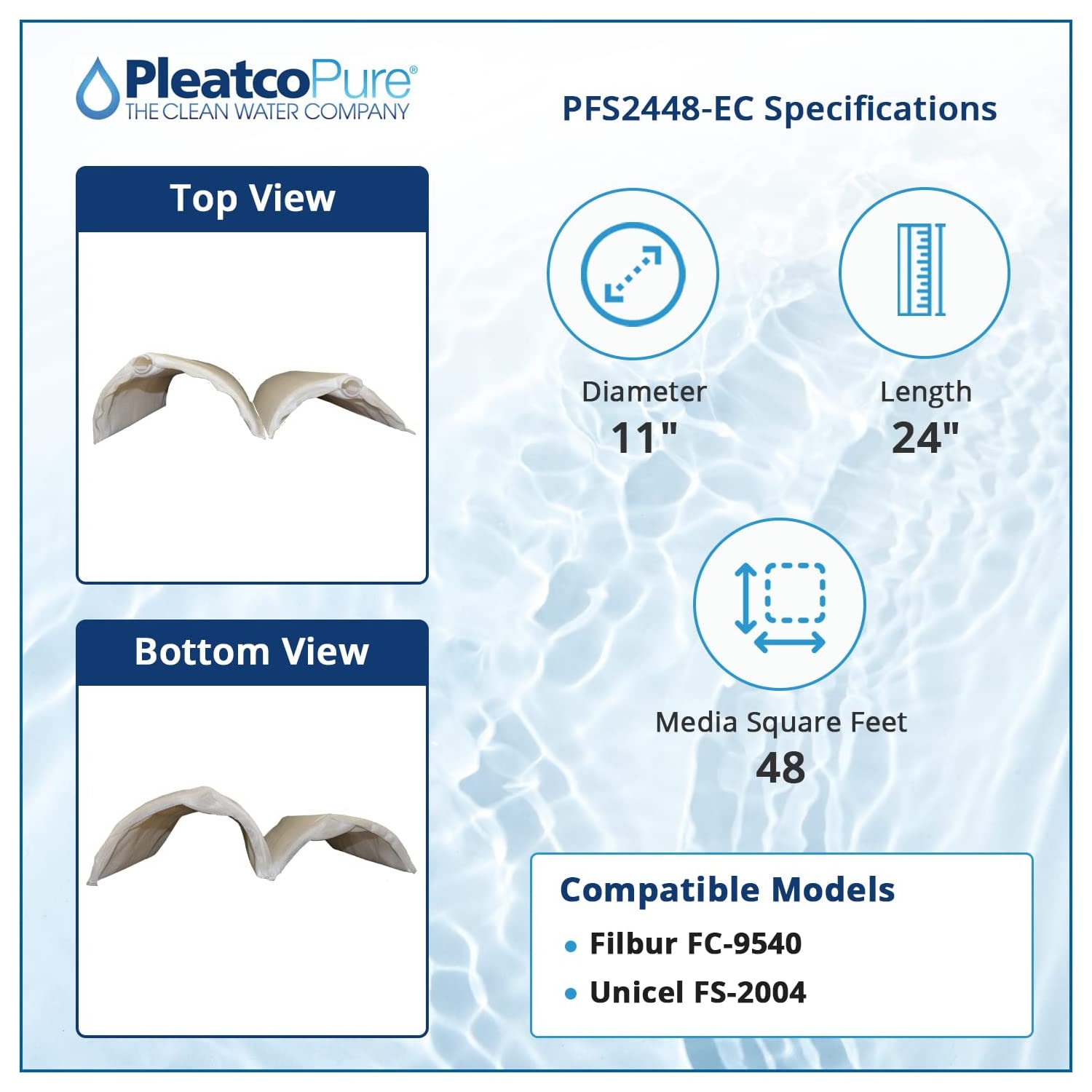 Pleatco For Sundance - PSD125-2000 - Single Filter