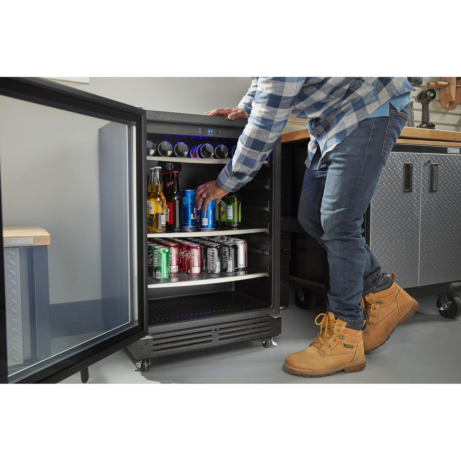 Gladiator Premier Modular GearDrawer Cabinet - Silver Tread