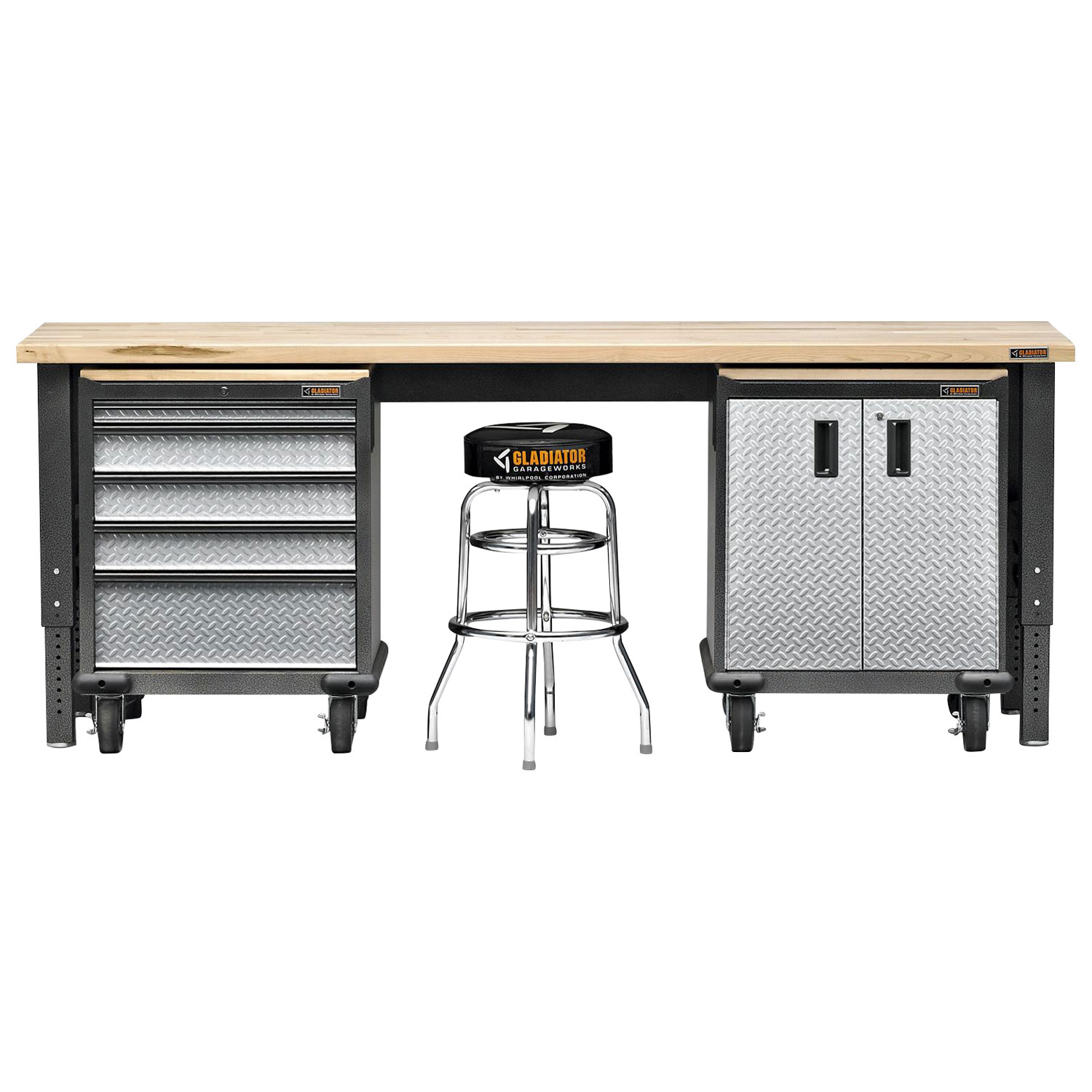 Gladiator Premier Modular GearDrawer Cabinet - Silver Tread