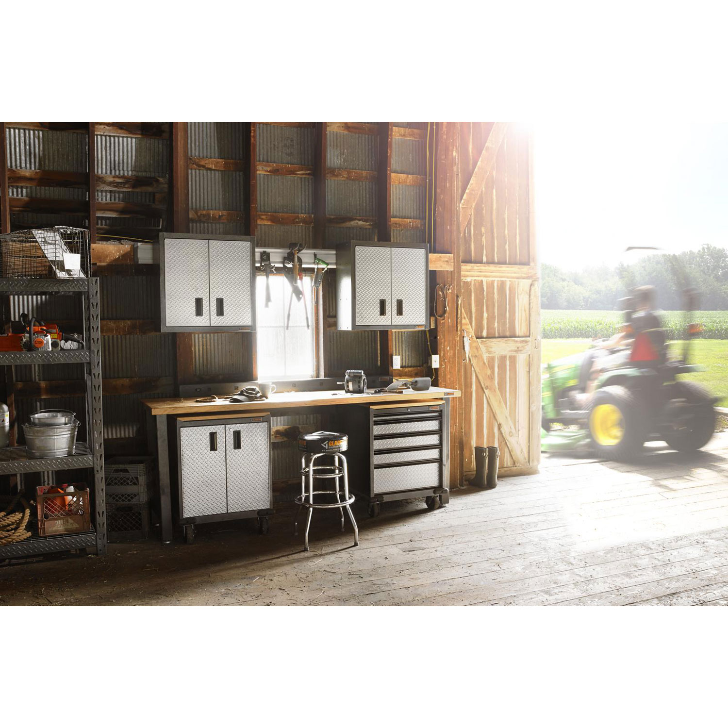 Gladiator Premier Modular GearDrawer Cabinet - Silver Tread