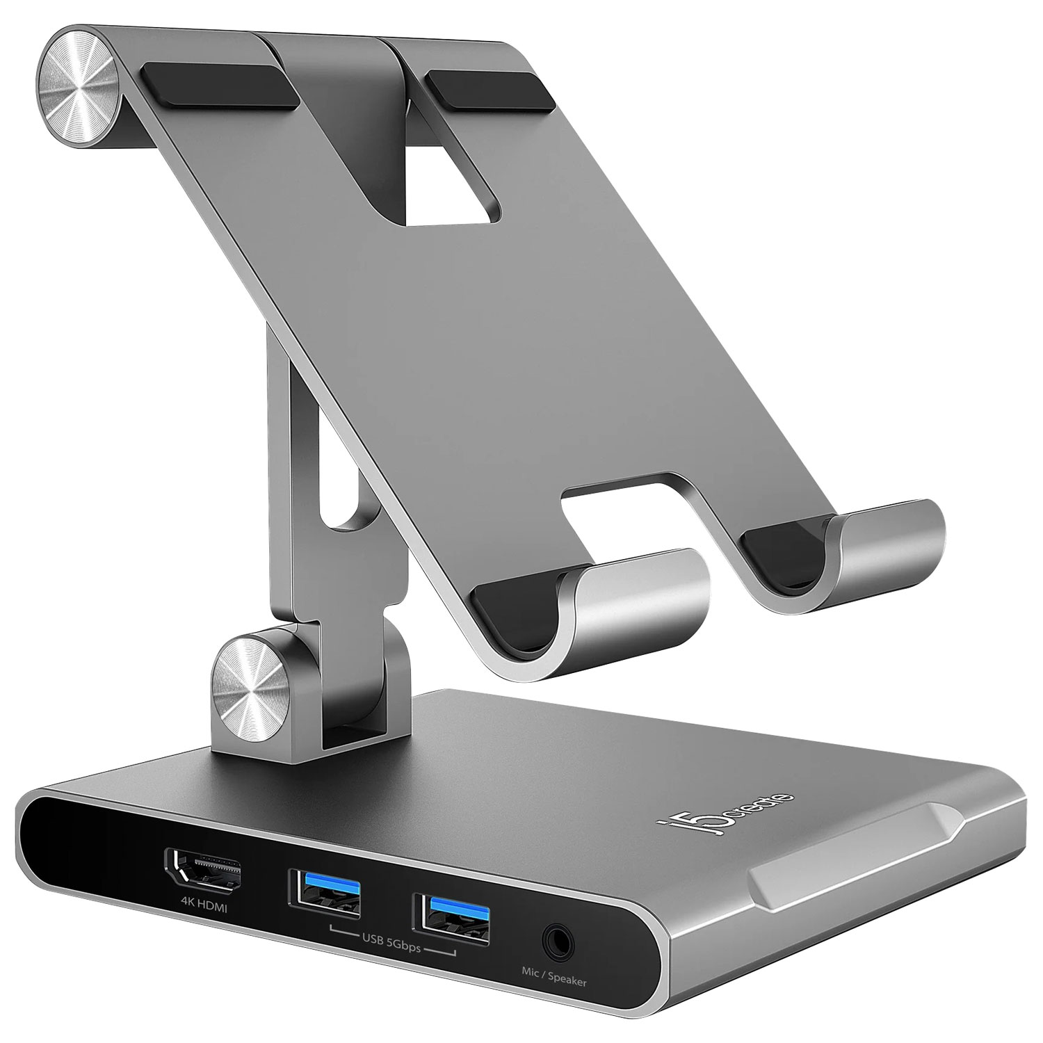 Station d'accueil USB-C de j5create pour iPad Pro/iPad Air - Argenté