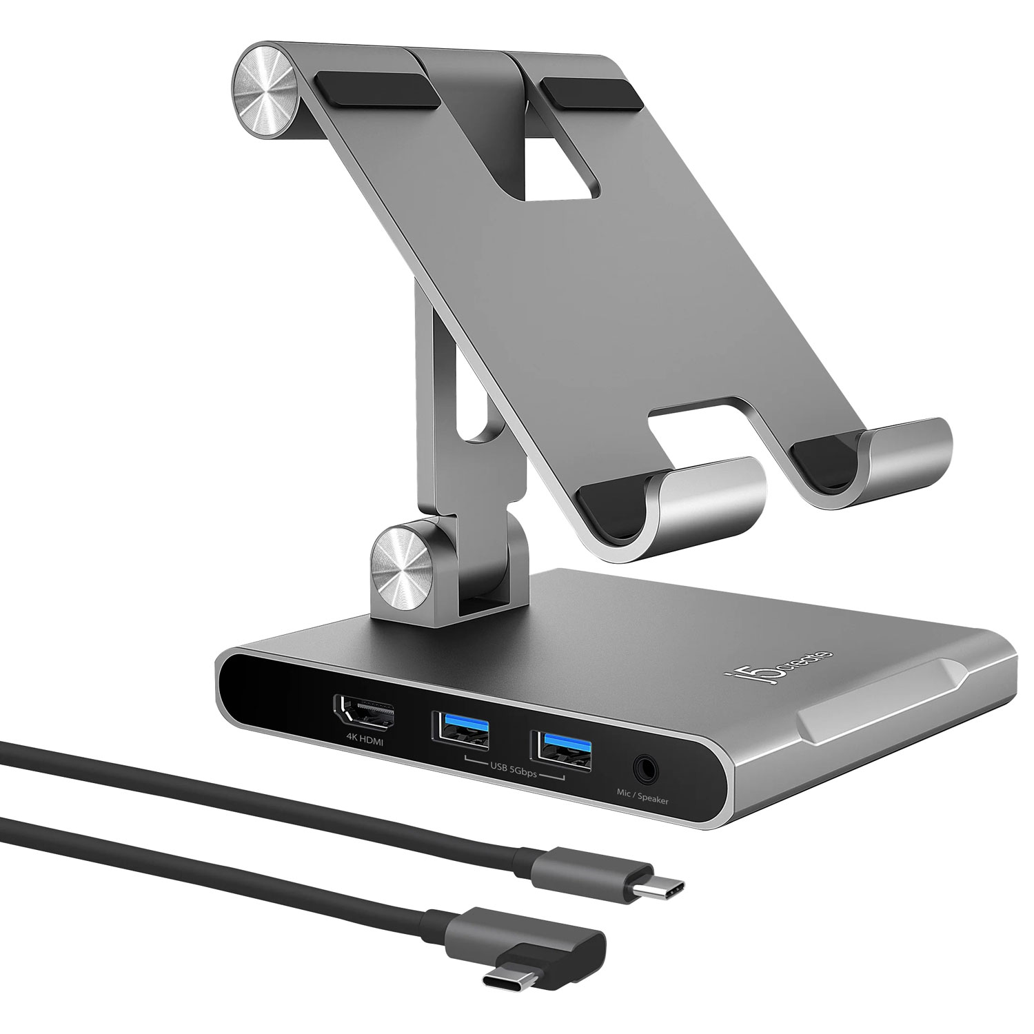 Station d'accueil USB-C de j5create pour iPad Pro/iPad Air - Argenté