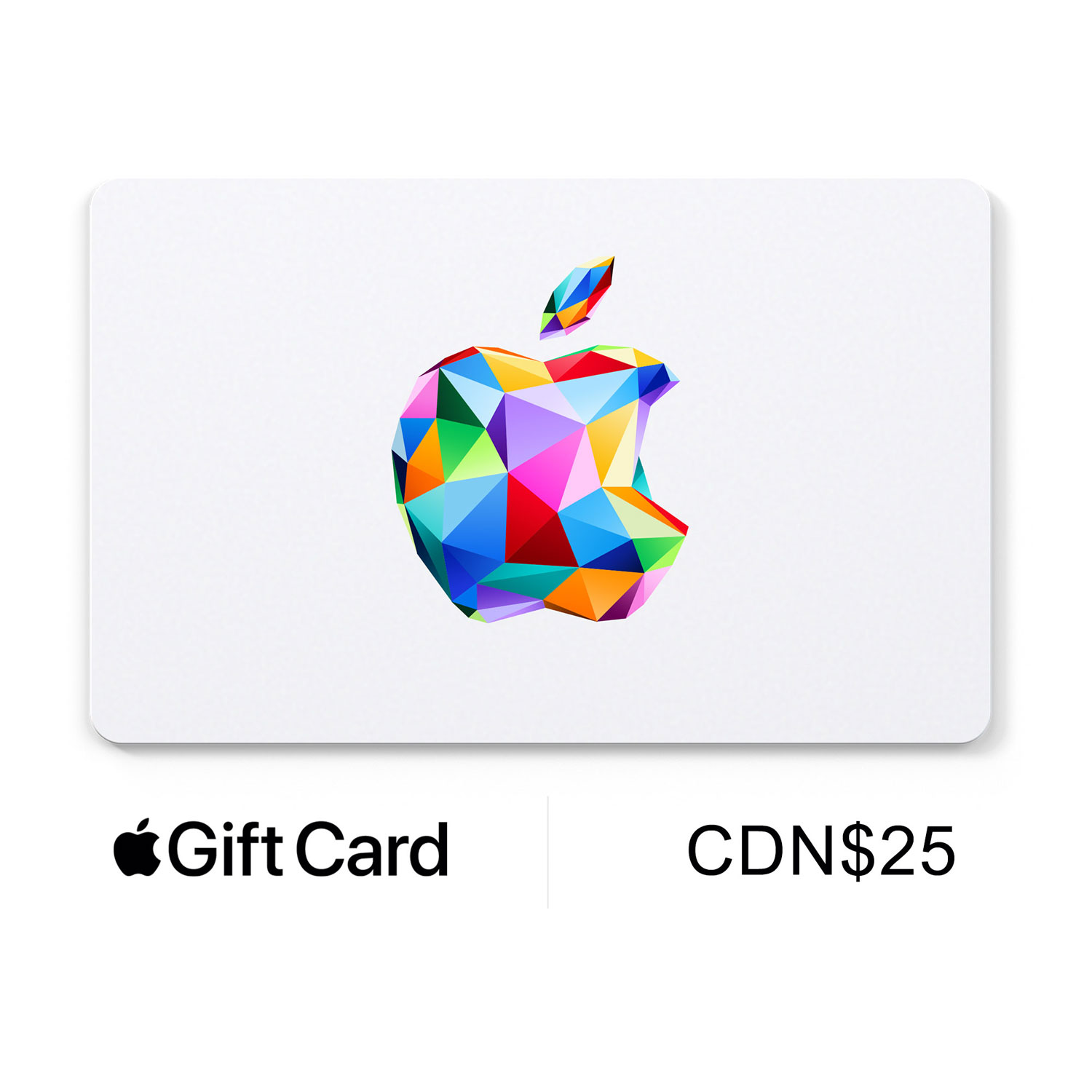 CANADIAN APPLE GIFT CARD CANADA CANADIAN ITUNES CARD MUSIC MOVIE APP STORE  $25