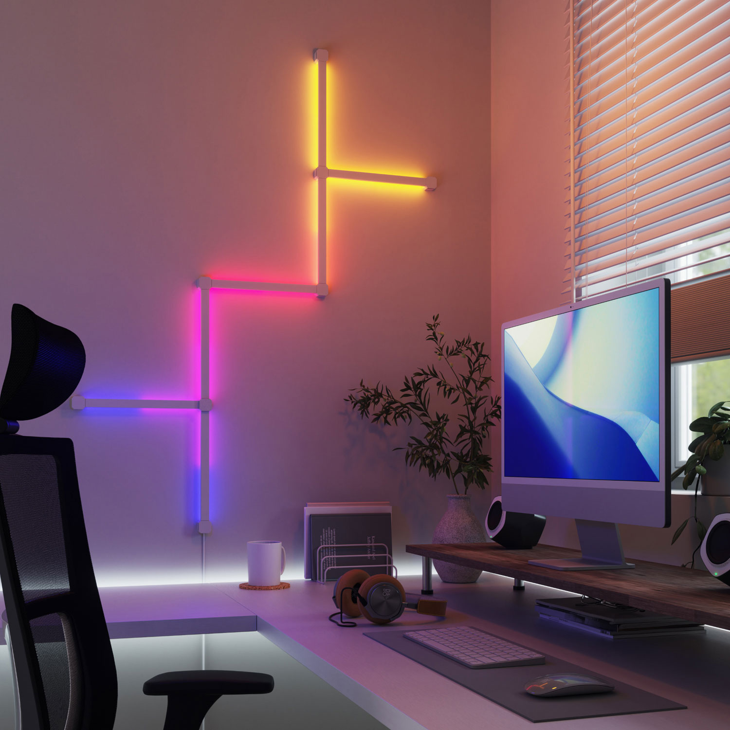 Nanoleaf Lines 90 Degrees - Smarter Kit - 4 Panels