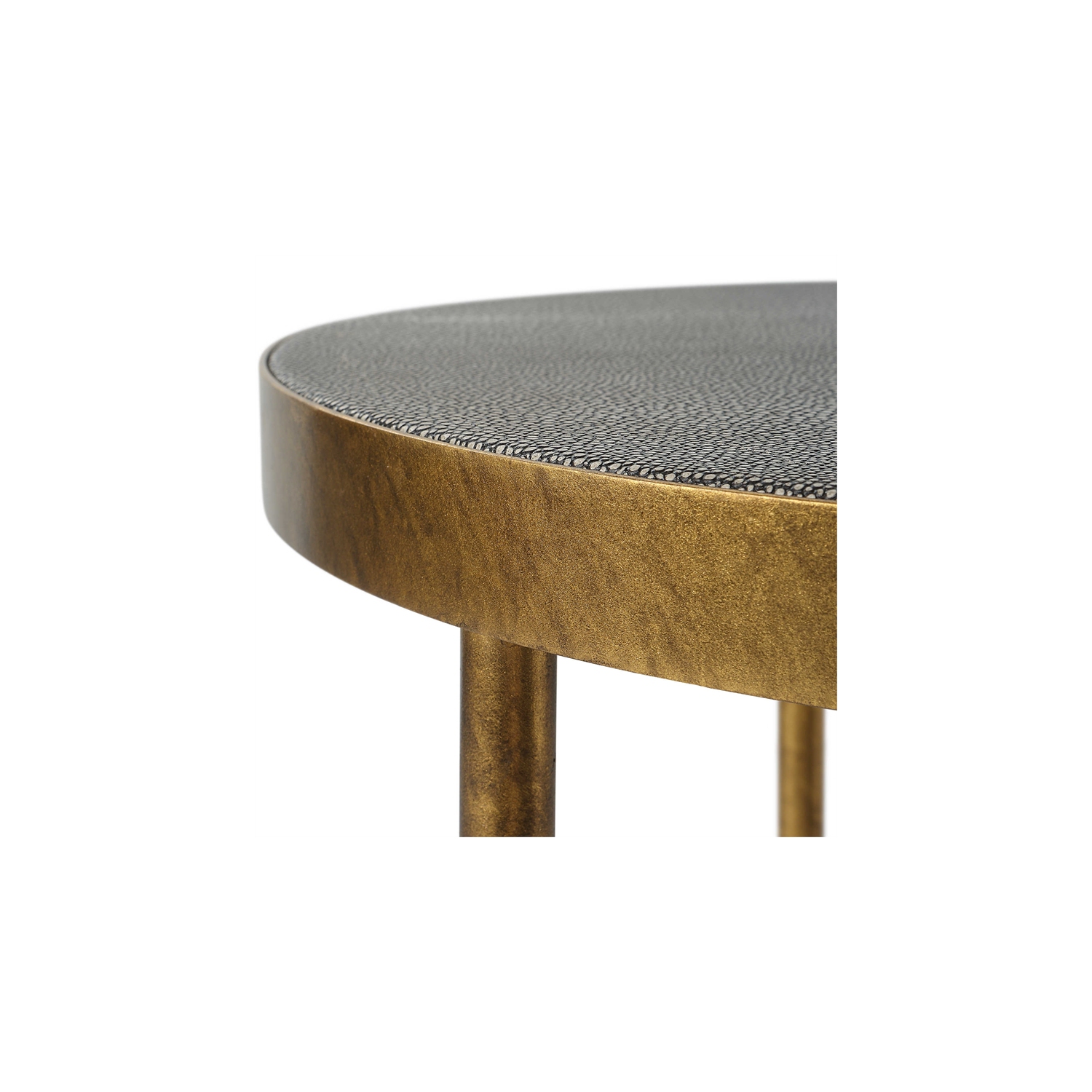 Uttermost Aragon Metal and MDF Nesting Tables in Brass/Gray