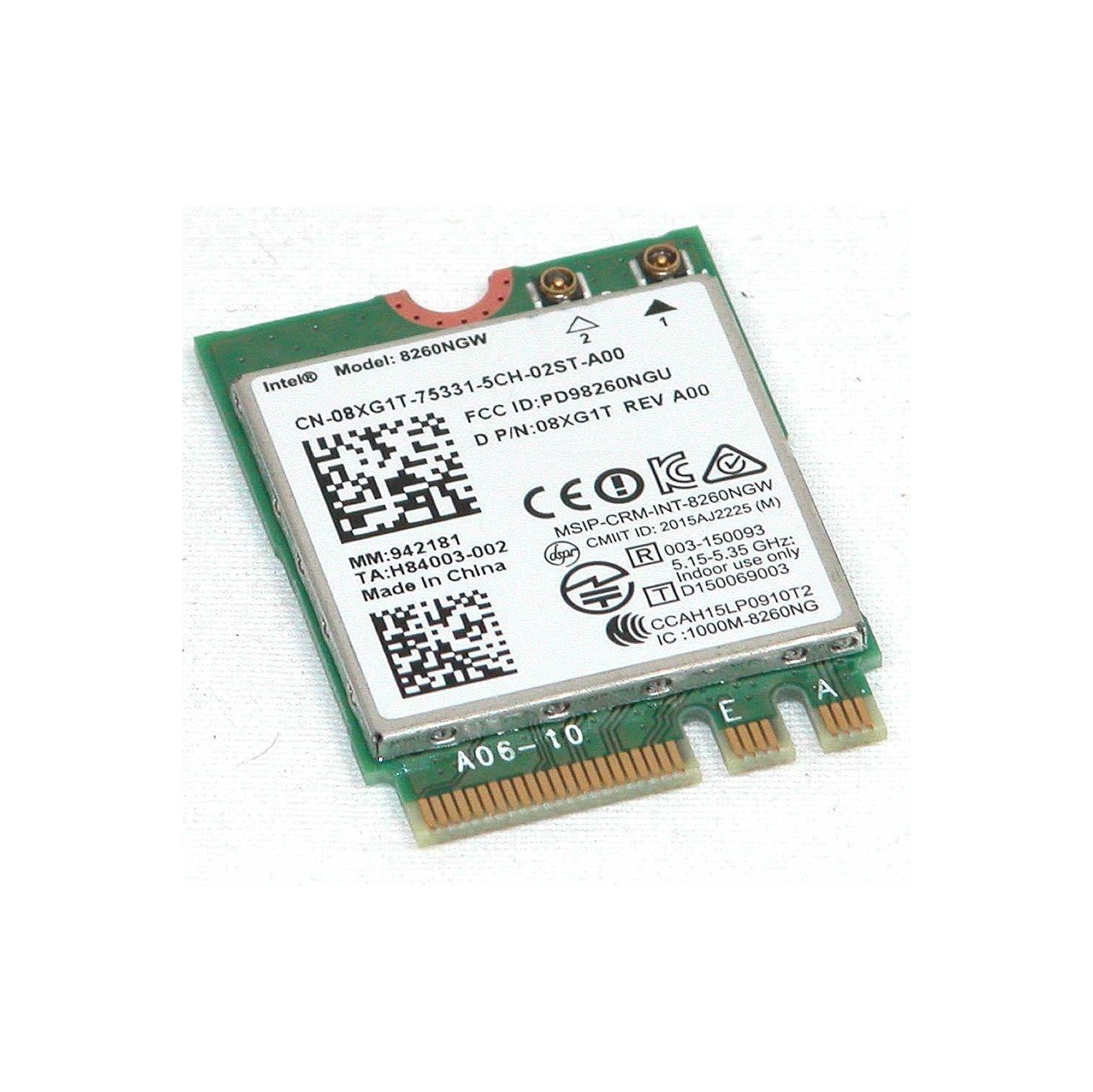 New Dell Intel 8260NGW Dual Band NGFF Wireless AC-8260 + BT 4.2 WLAN Card 8XG1T