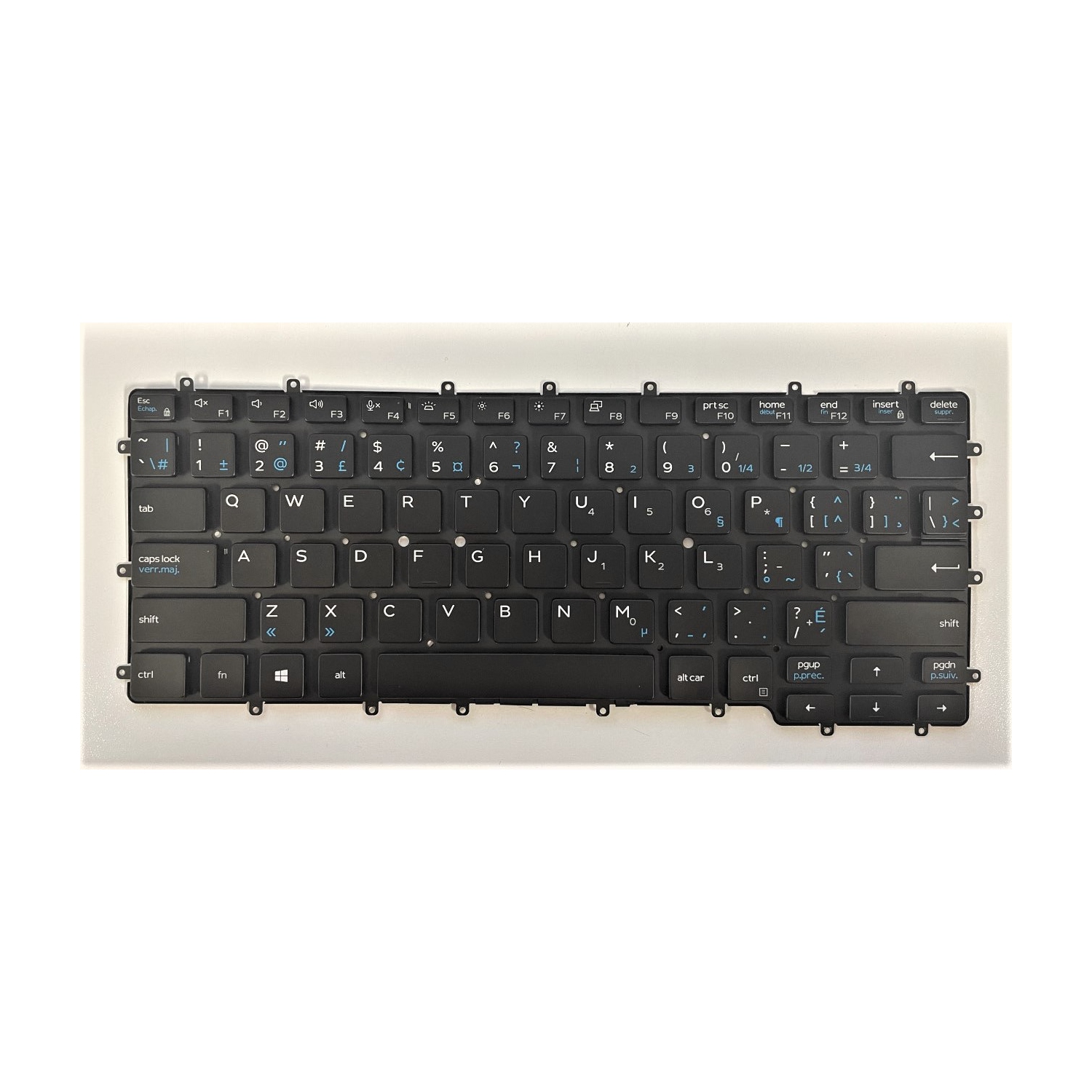 New Dell Latitude 7400 9410 2-in-1 ONLY CA Canadian Bilingual Backlit Keyboard CA-476JH