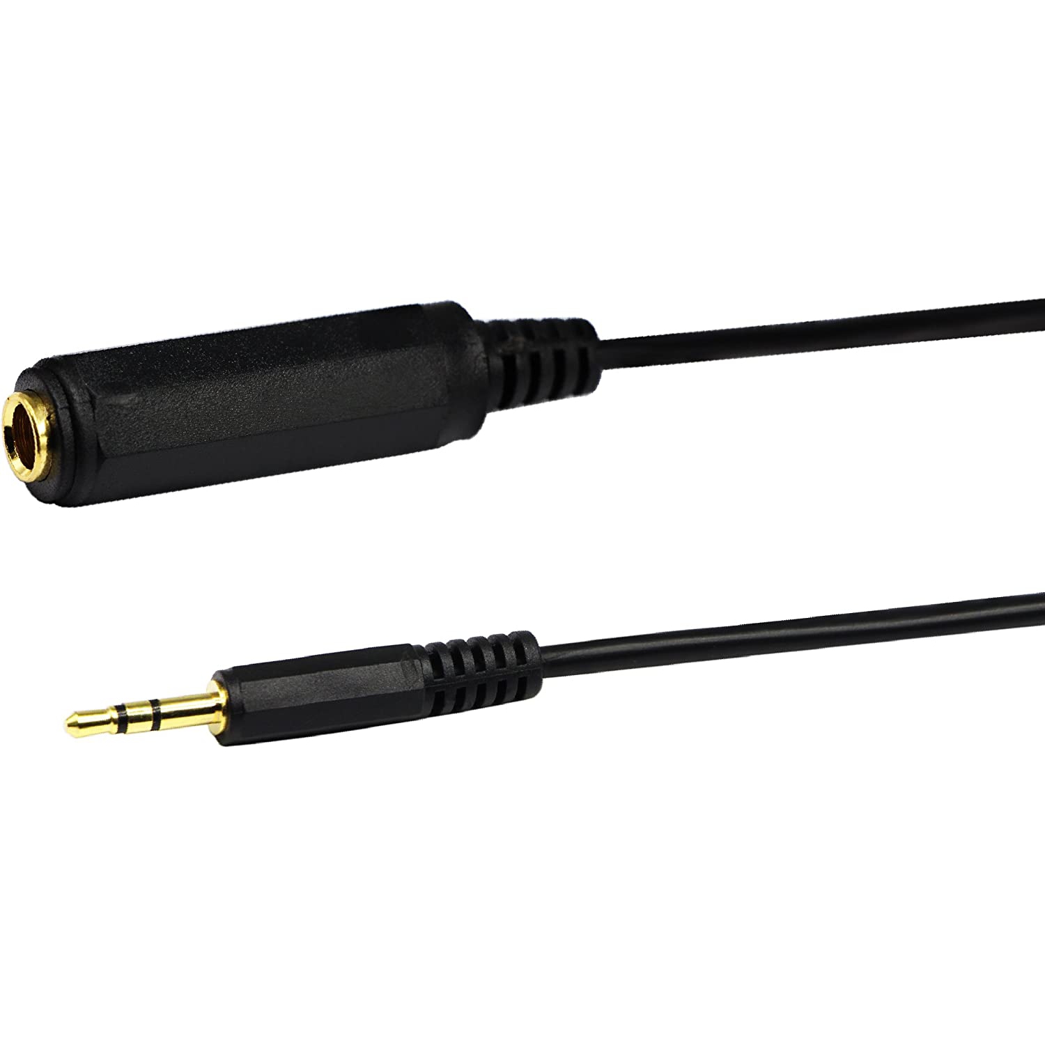 Golden Plated 3.5mm to 6.35mm Audio Extender Cable Adapter, 6.35mm 1/4 inch Audio Female to 3.5mm 1/8 inch