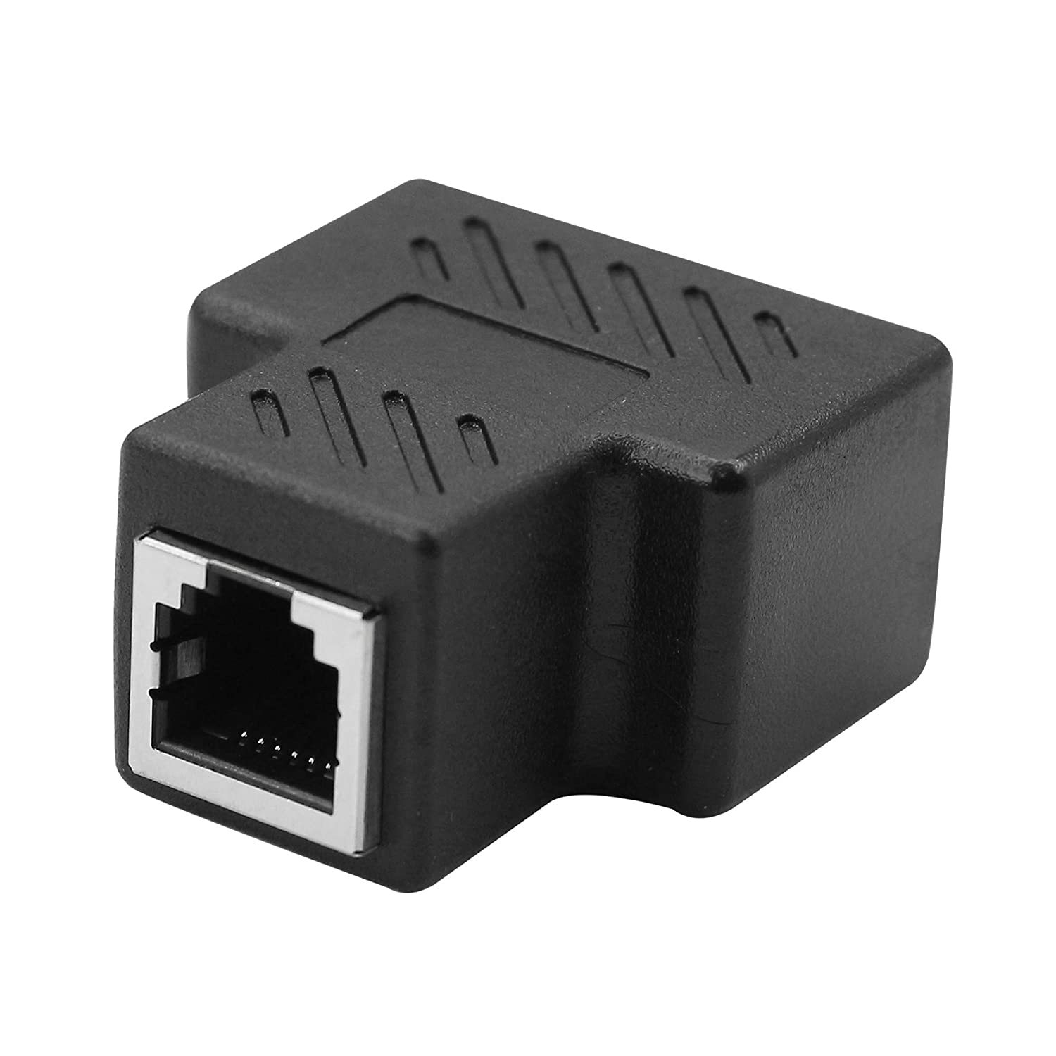 Phone Jack Splitter RJ11 Female to 2 Female 6P6C Telephone Inline Coupler Telephone Extension Adapter