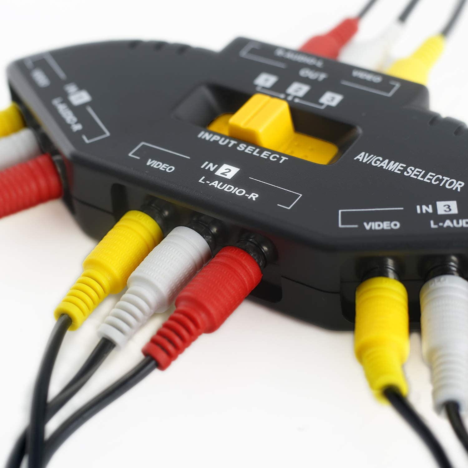 3 – Câble AV RCA pour connecteurs audio/vidéo composite DVD/magnétoscope/SAT jaune/blanc/rouge 3 mâle vers 3 mâle câbles OFC de 5 pi