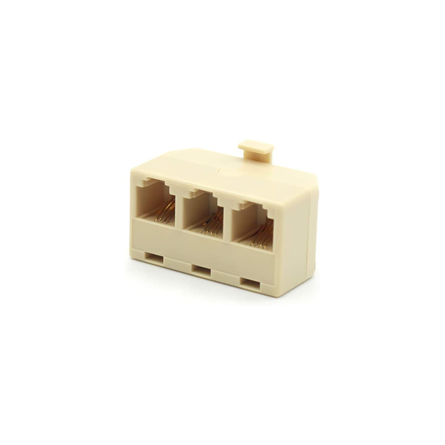 Adaptateur répartiteur téléphonique modulaire RJ11 6P4C enfichable mâle à femelle connecteur triplex 3 voies RJ11