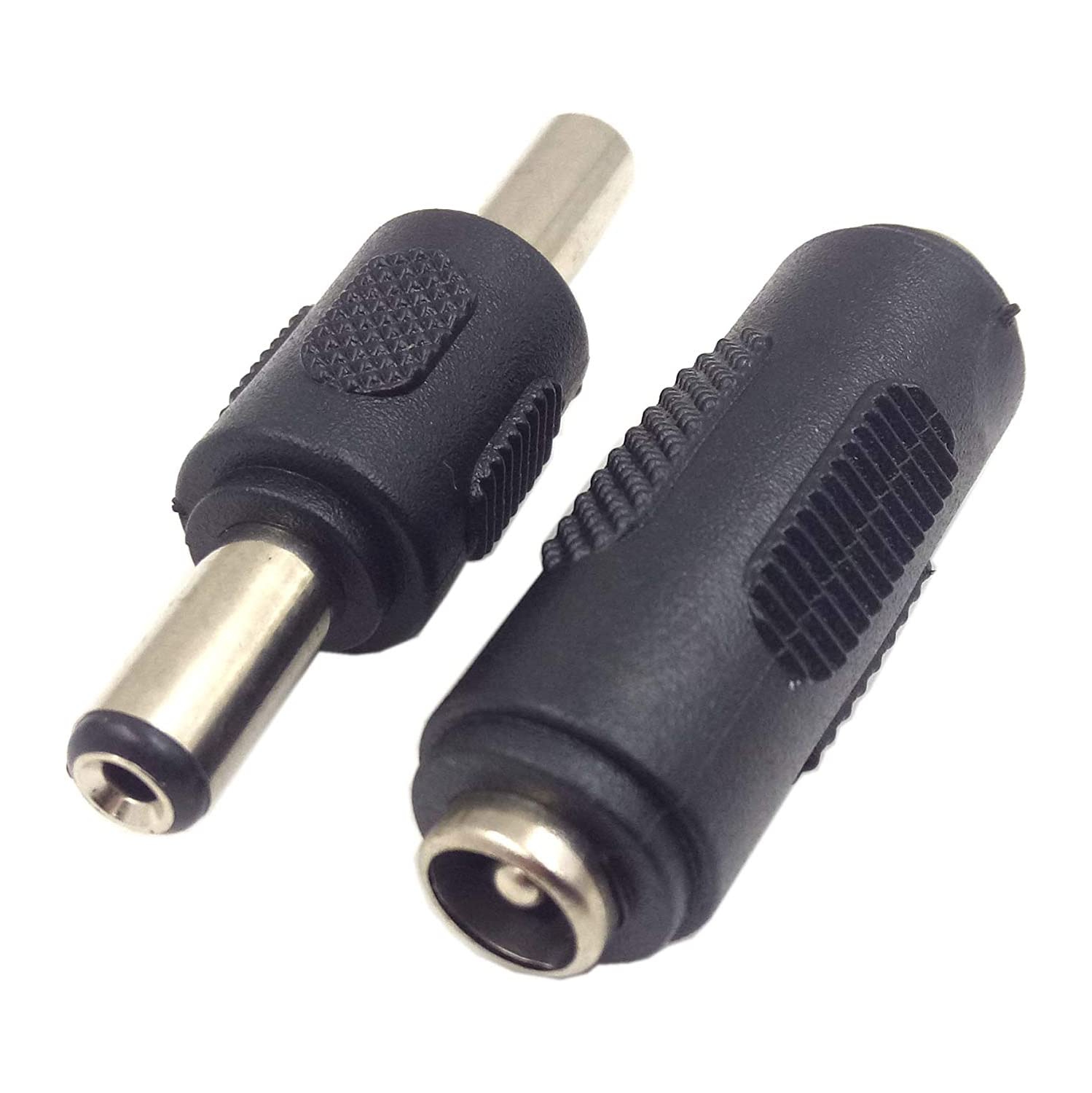 DC 5.5 x 2.1mm Power Adapter, DC Power 5.5mm x 2.1mm Female to Female Coupler, Male to Male Coupler,