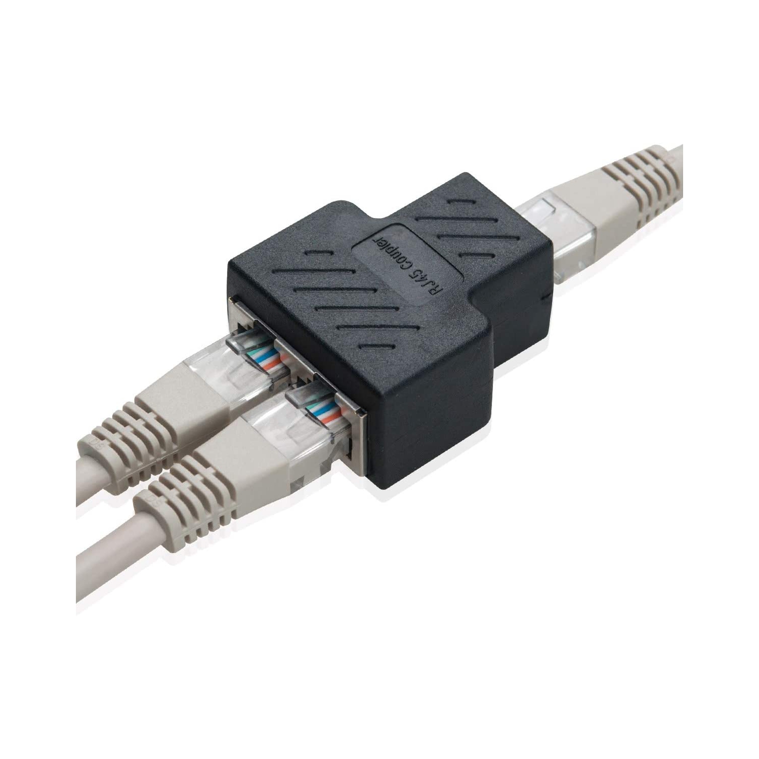 RJ45 Splitter Connector Female to Female Network Adapter 1 to 2 Female Port CAT 5/CAT 6 LAN Ethernet Cable Dual