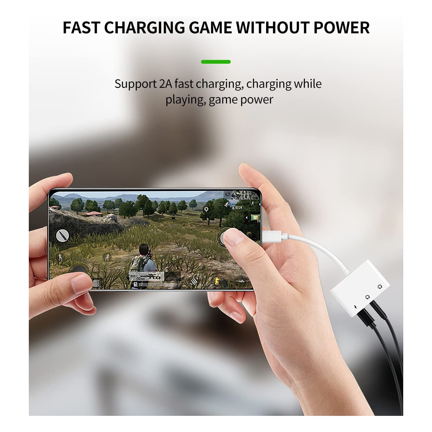 Lightning to 3.5mm Headphone Dongle Iphone AUX Adapter(3in1)Charger Audio Jack Cable Splitter for Apple MFI Certified 7