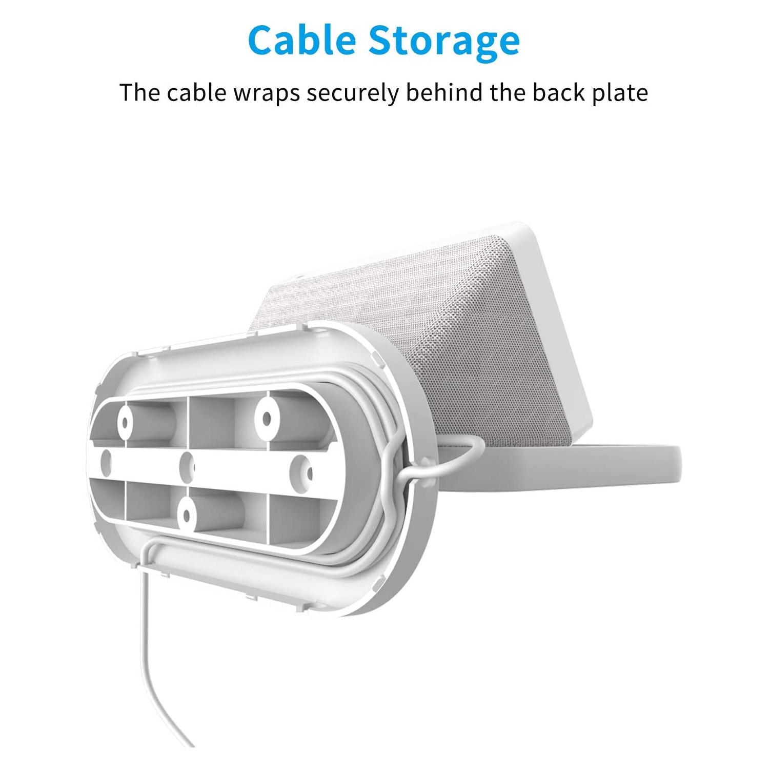 Show 8 Wall Mount Stand - Compatible with Show 8(1st & 2nd), A Space-Saving Wall Mount Holder with Built-in