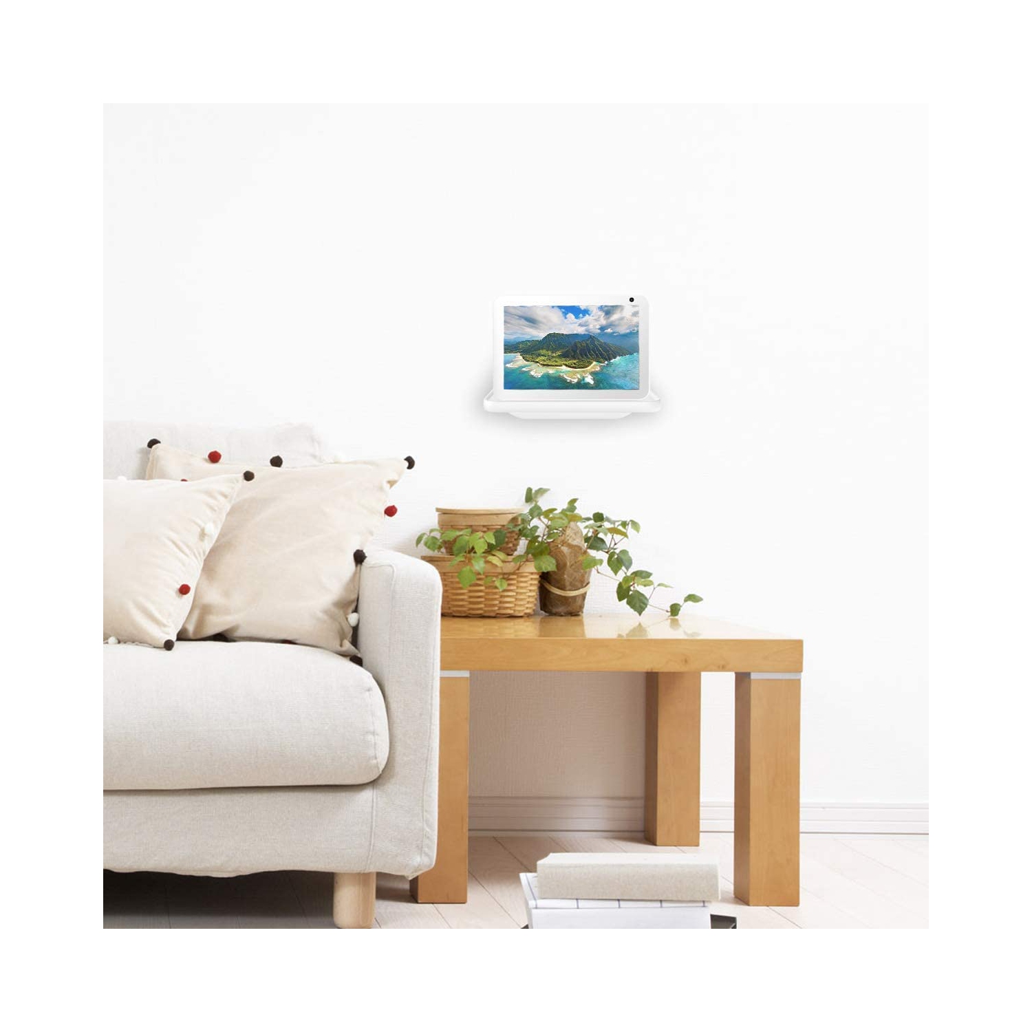 Show 8 Wall Mount Stand - Compatible with Show 8(1st & 2nd), A Space-Saving Wall Mount Holder with Built-in