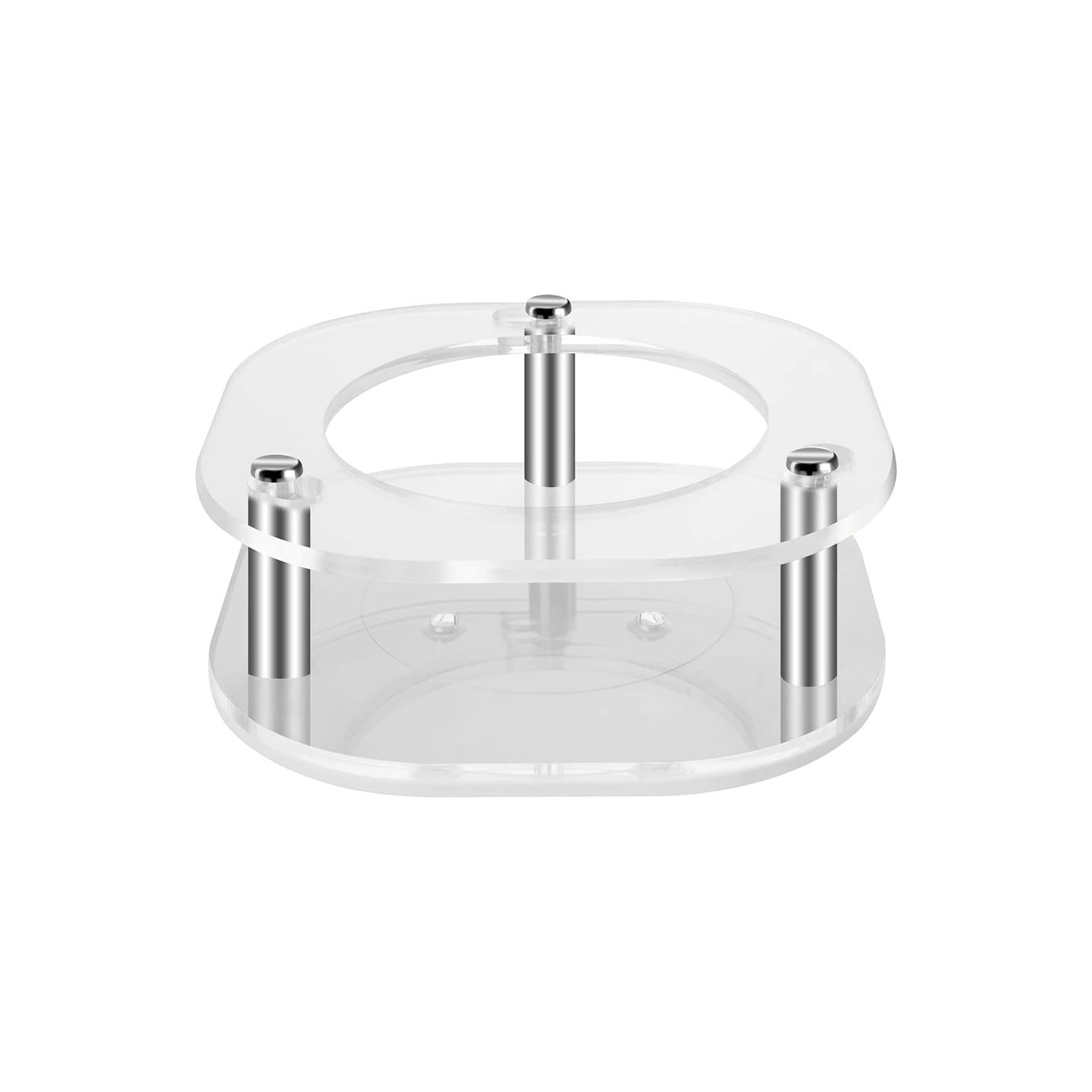 Acrylic Clear Case Compatible with 2019 Echo Dot Smart Speaker with Clock, Ceiling Wall Mount Speaker