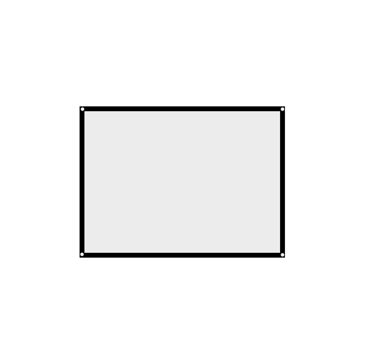 Écran de projection, 4:3 60-100 po, écran de projection portatif pliable sans pli, pour l'extérieur