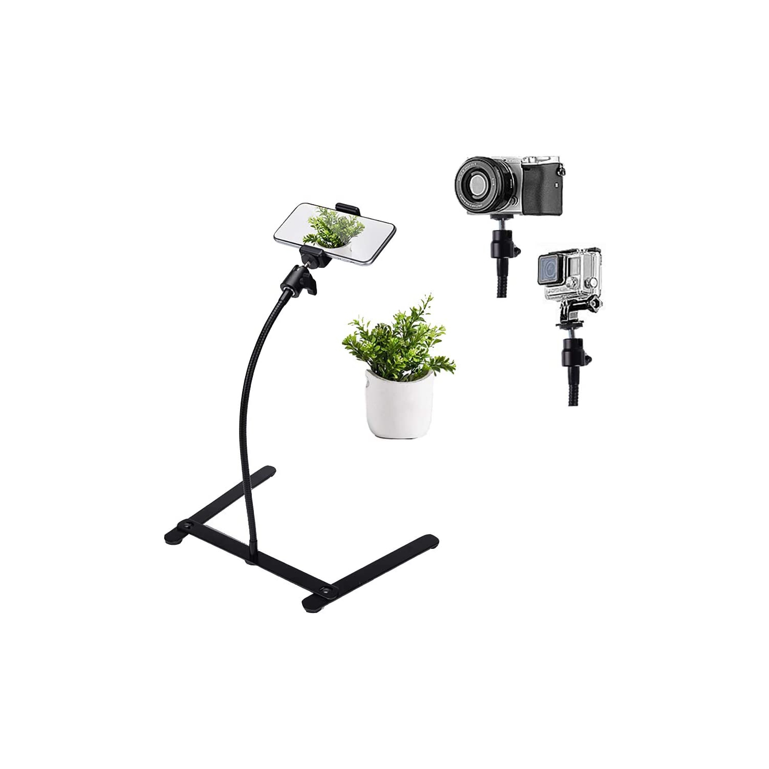 Photo Copy Pico Projector Stand Overhead Phone Mount Pico Projector Stand Monopod for Live Streaming and Baking