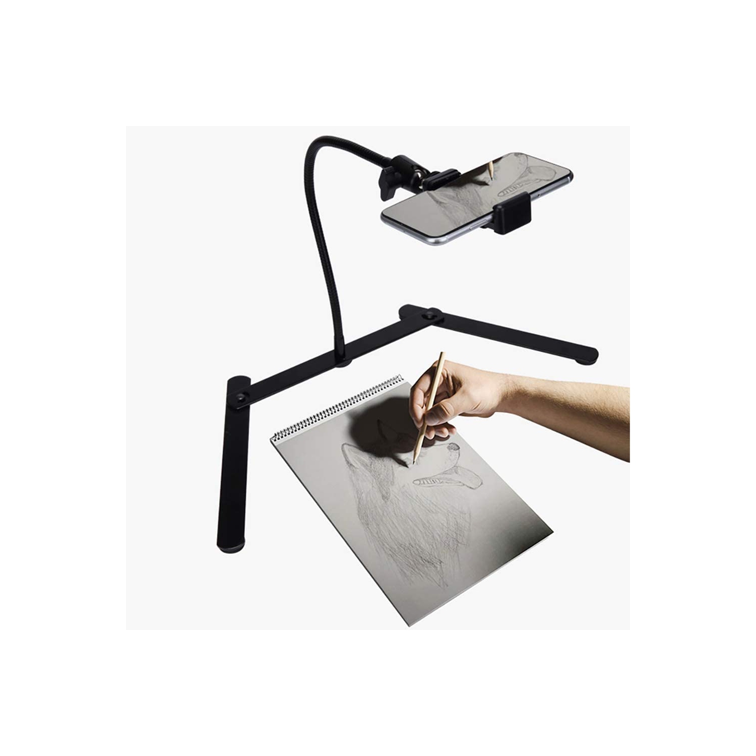 Photo Copy Pico Projector Stand Overhead Phone Mount Pico Projector Stand Monopod for Live Streaming and Baking