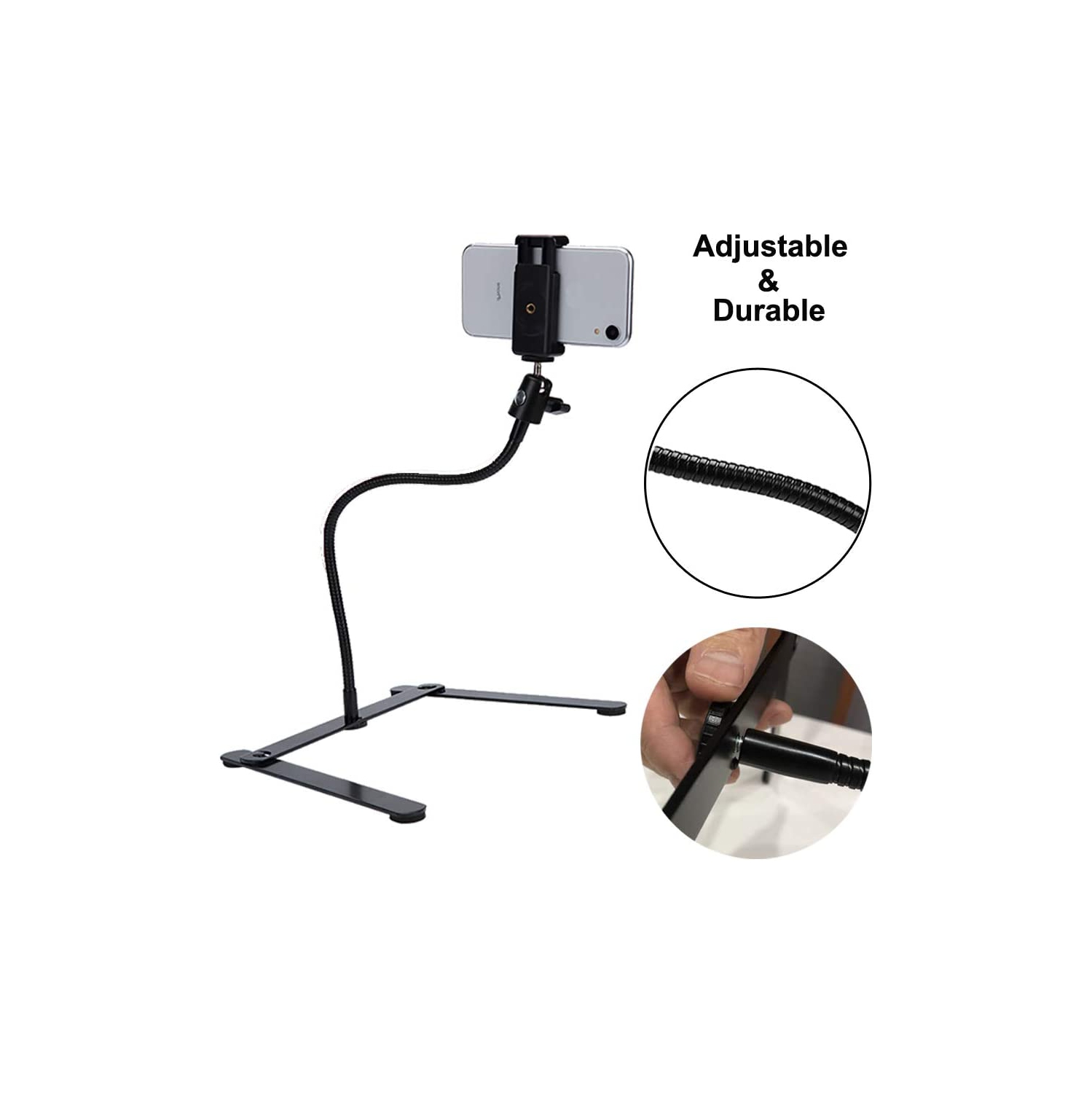 Photo Copy Pico Projector Stand Overhead Phone Mount Pico Projector Stand Monopod for Live Streaming and Baking