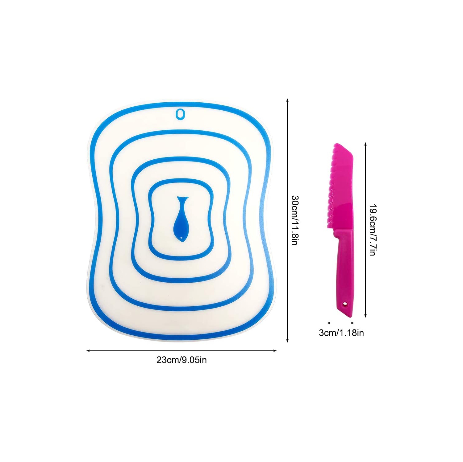 10 Packs Kitchen Knife Set, Cooking Knives with Cutting Boards for Kids and Adults -Multi Colors